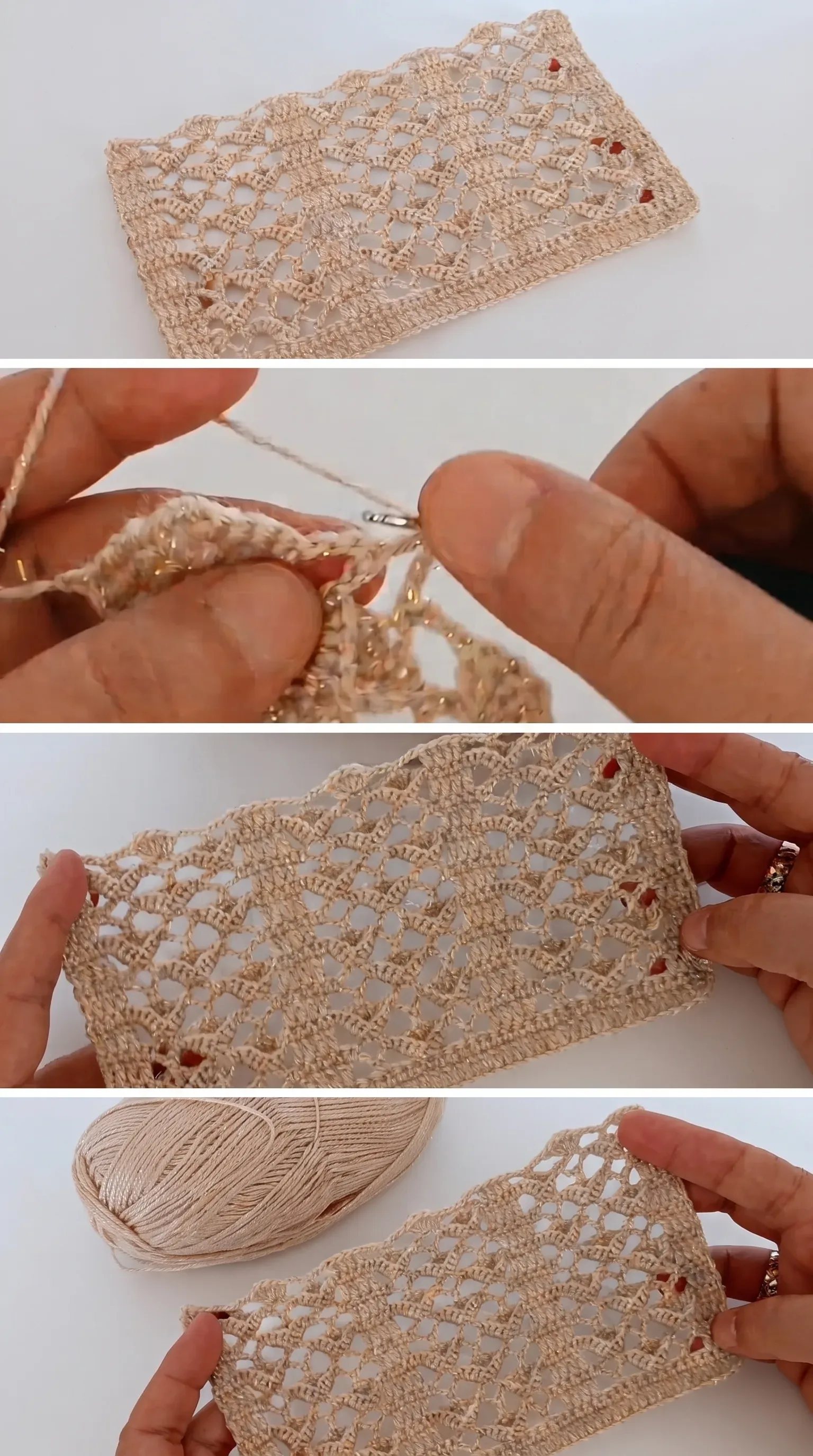 Crochet Lace Swatch: A Delicate and Timeless Design pattern