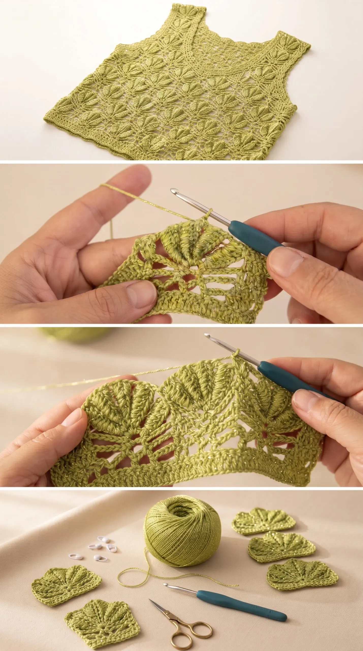 Crochet Lace Top: A Delicate and Timeless Classic pattern