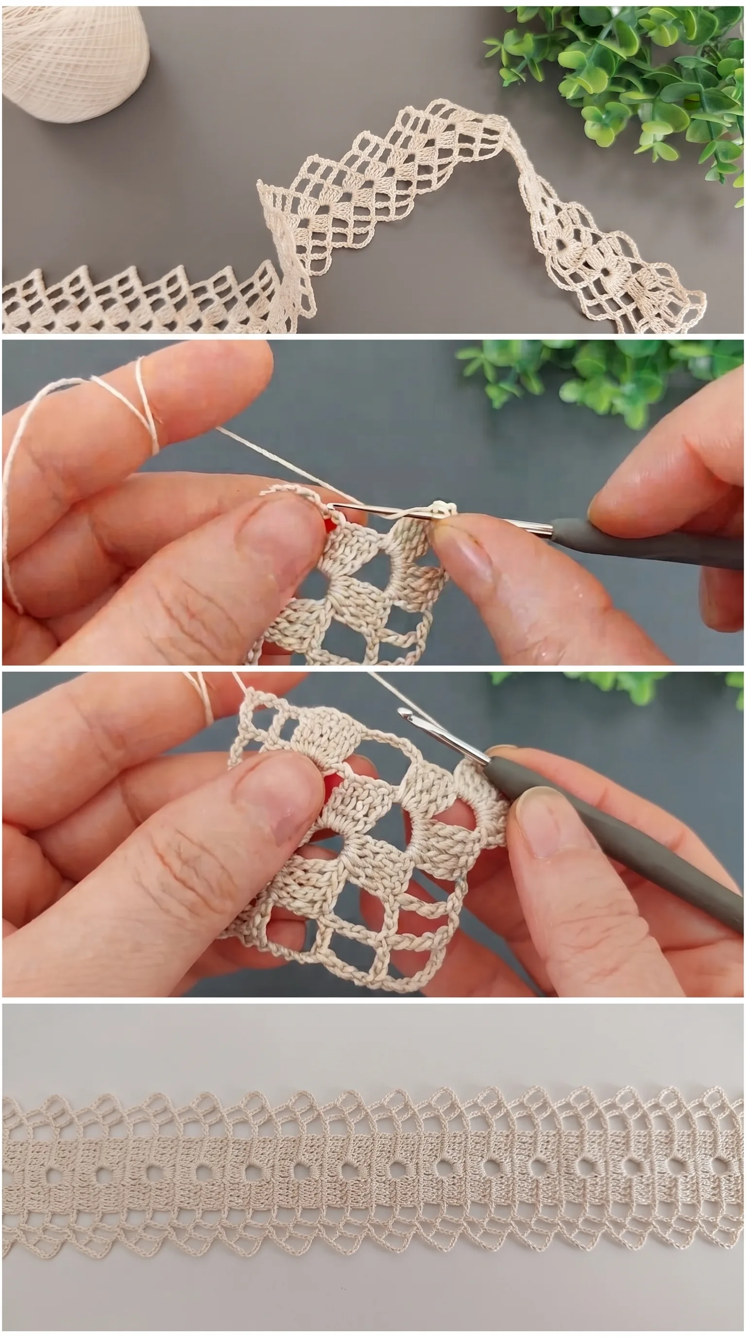 Crochet Lace Trim: A Delicate Handmade Accent pattern