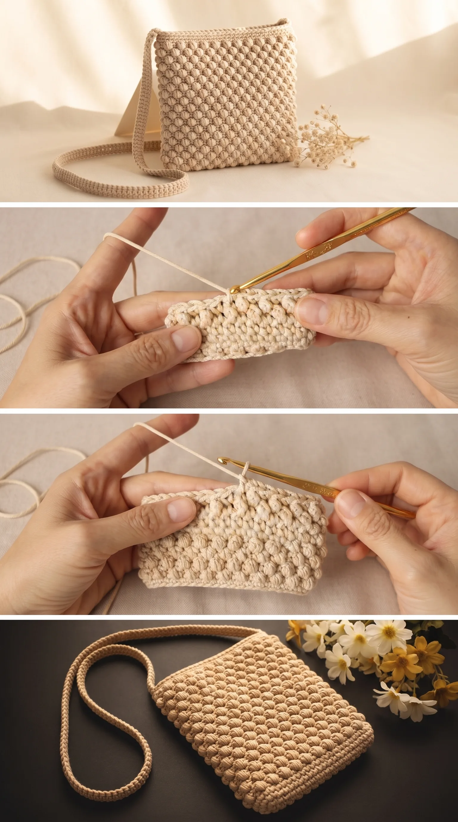 Crochet LaiThai Crossbody Bag: A Chic Woven Treasure pattern