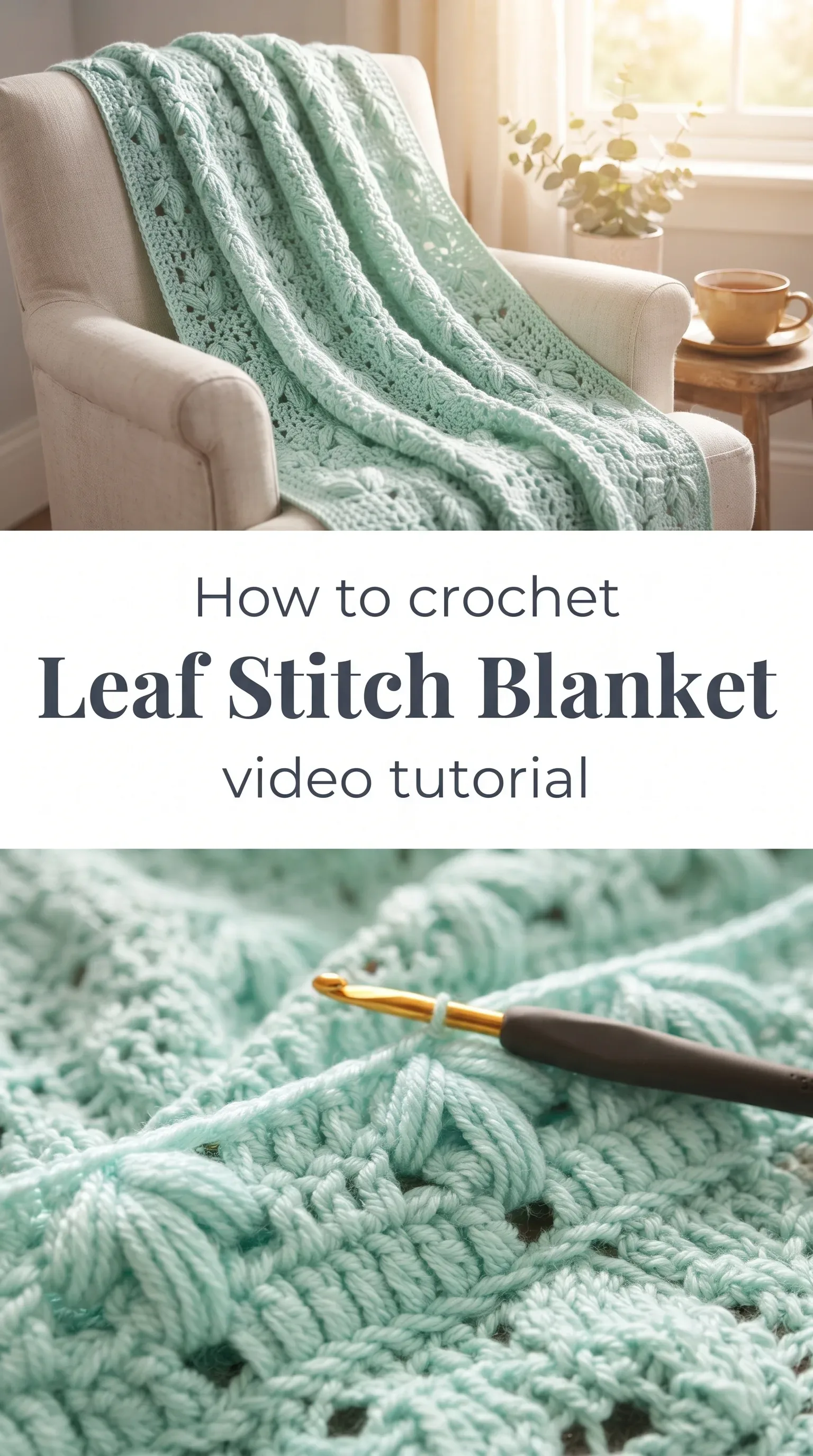 Crochet Leaf Stitch Blanket: A Delicate Heirloom Treasure