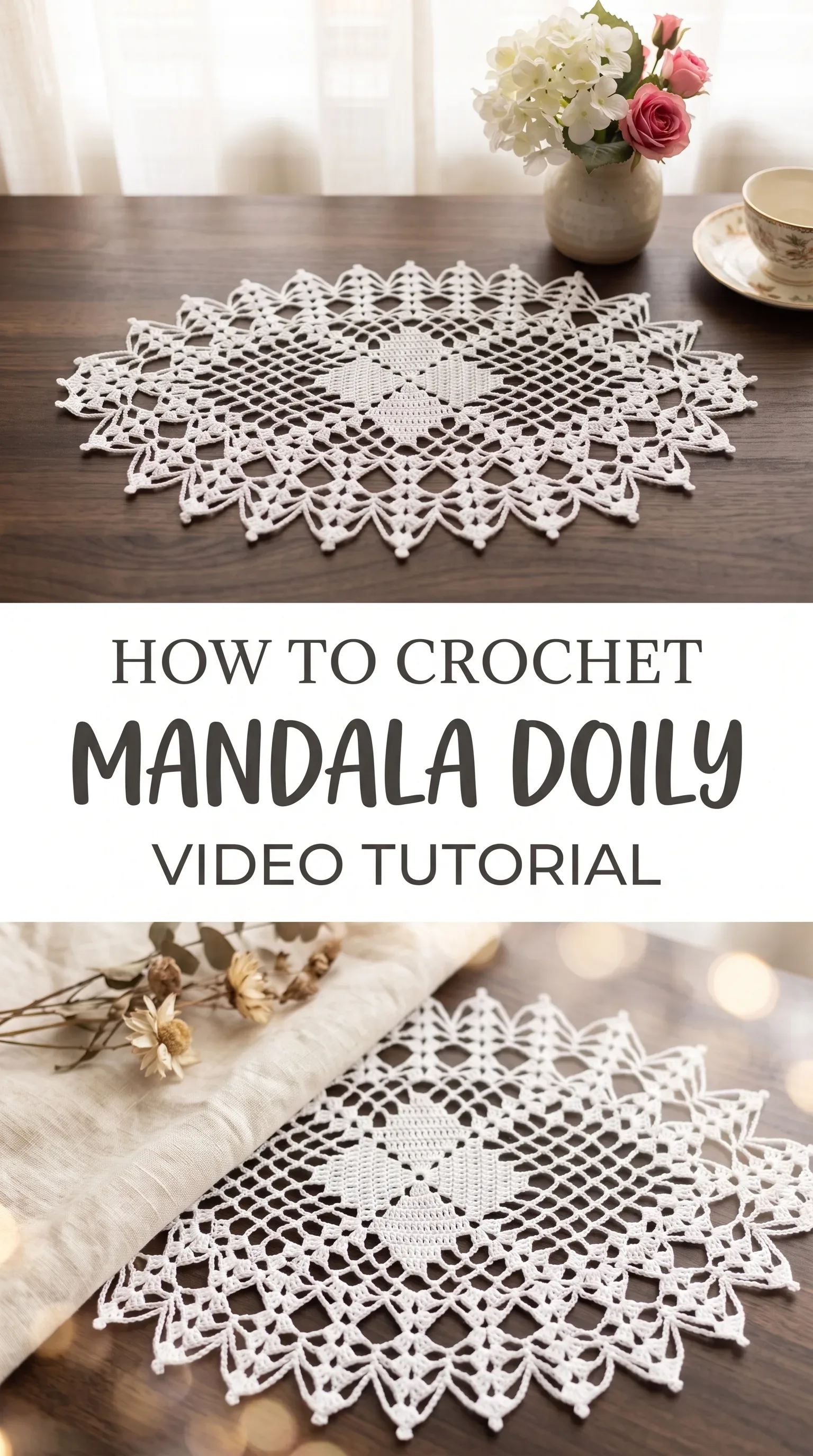 Crochet Mandala Doily: A Timeless and Elegant Accent