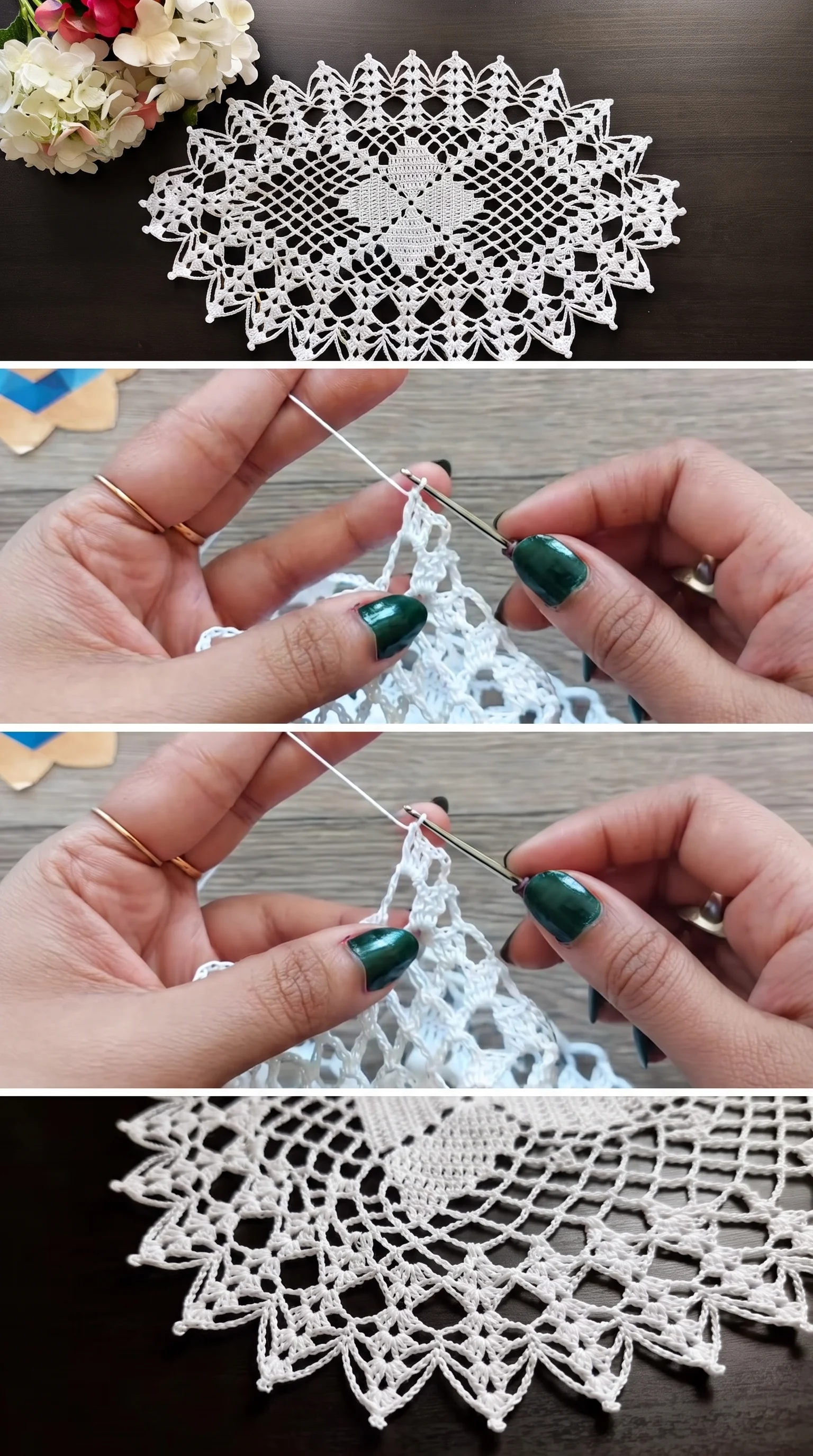 Crochet Mandala Doily: A Timeless and Elegant Accent pattern