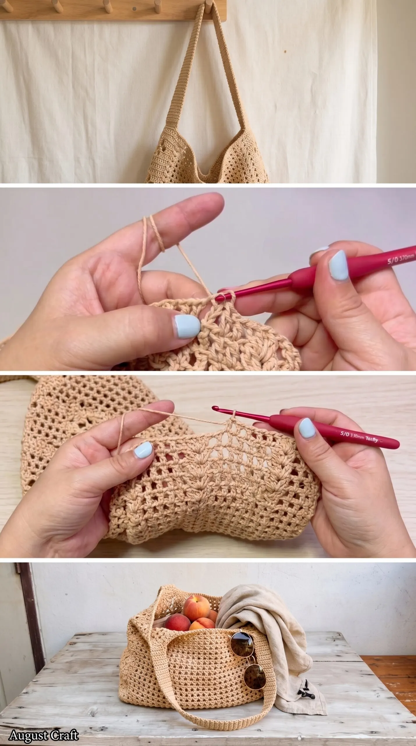 Crochet Mesh Tote: A Breezy Summer Essential pattern