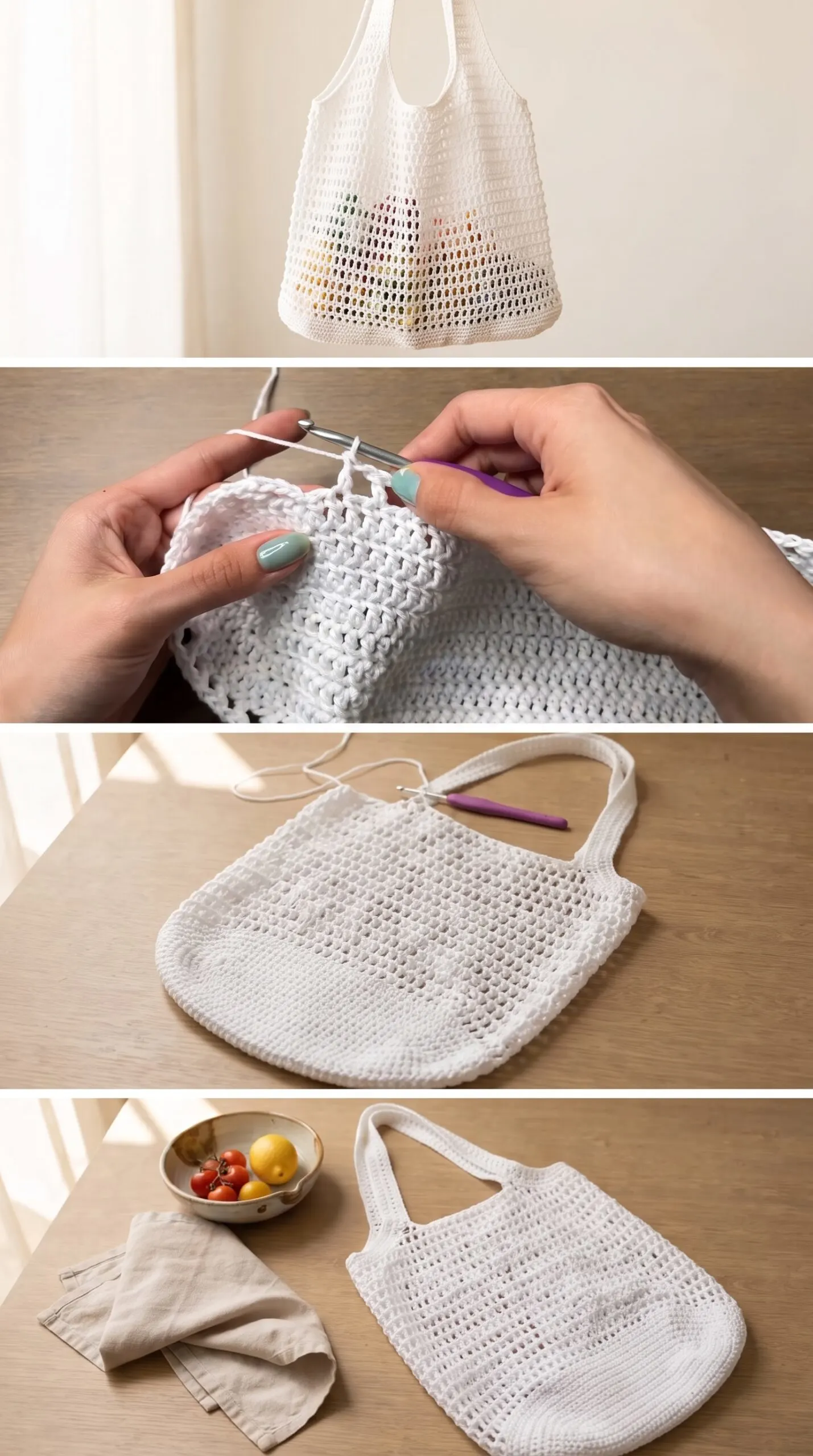 Crochet Mesh Tote Bag: A Chic and Breezy Summer Essential pattern