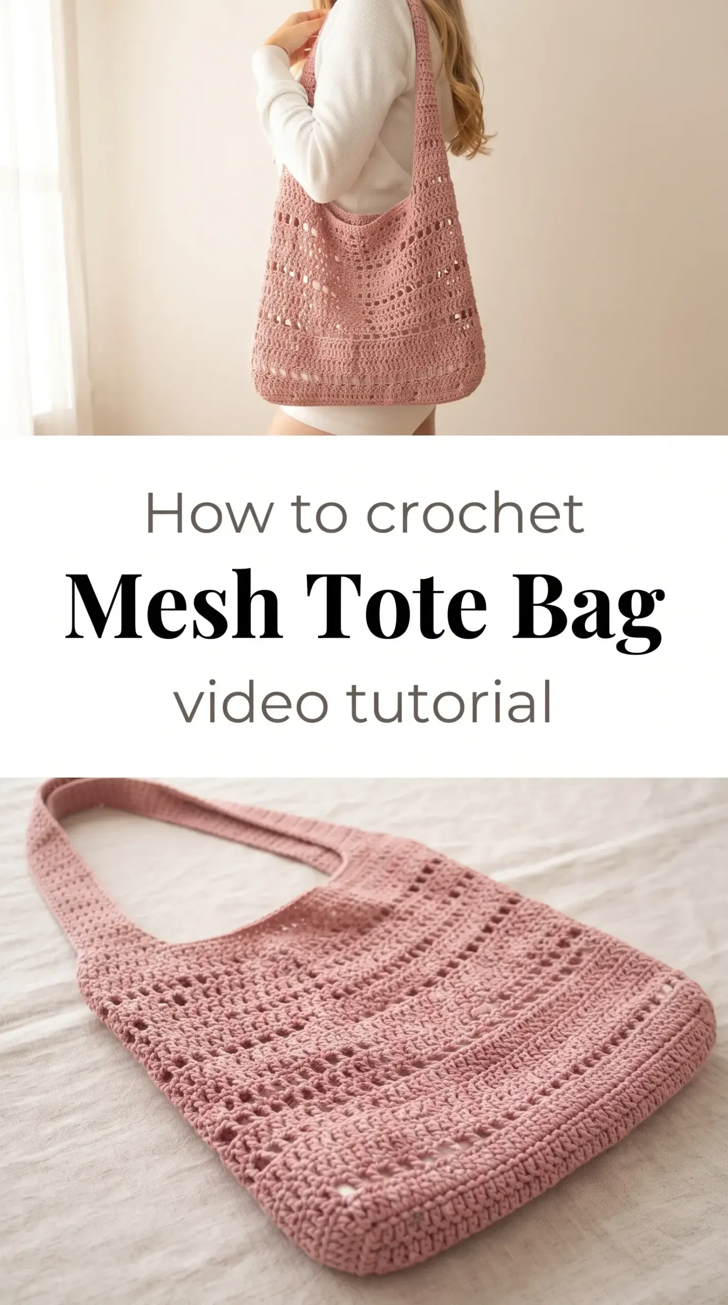 Crochet Mesh Tote Bag: A Chic Everyday Essential