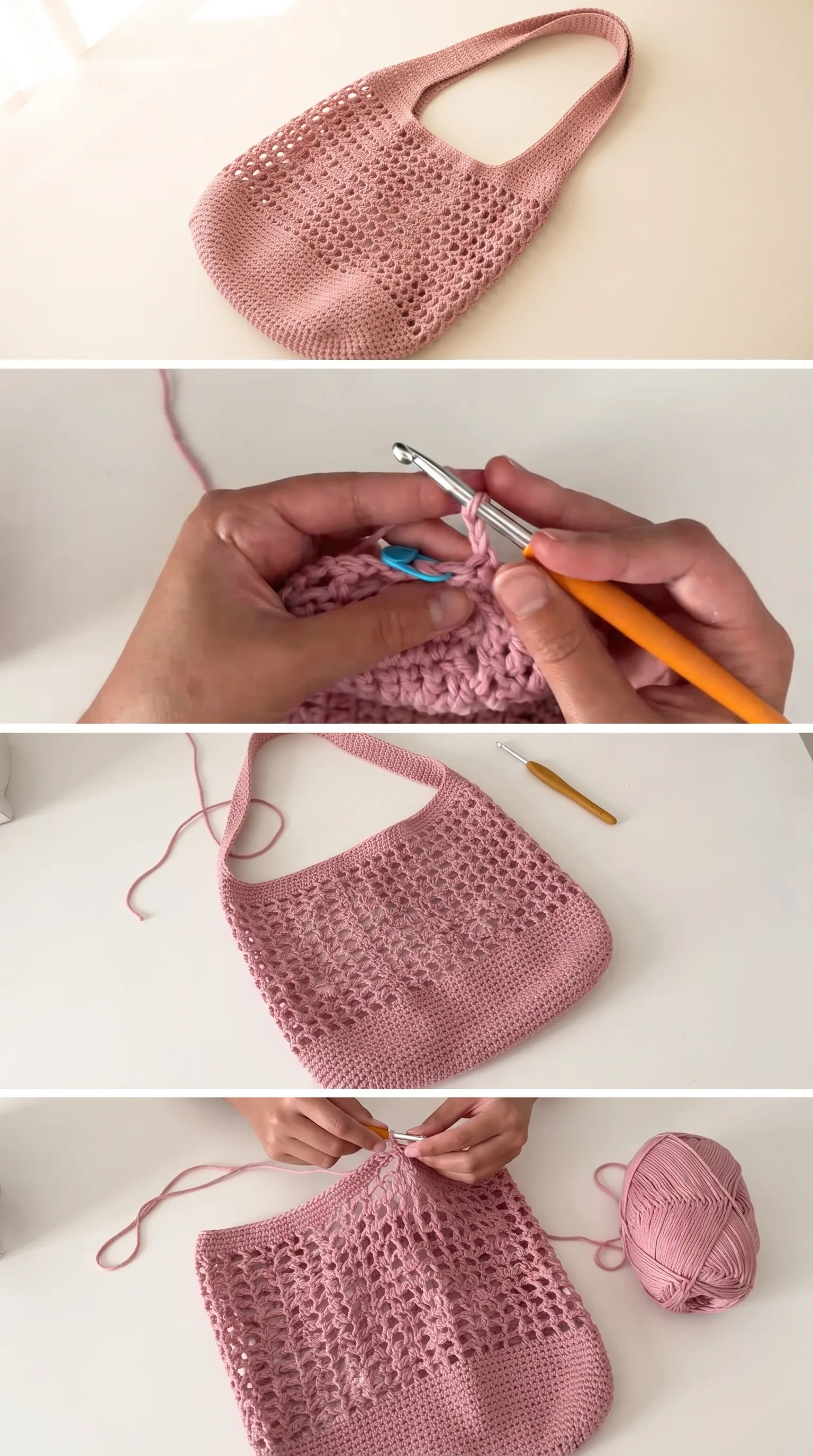 Crochet Mesh Tote Bag: A Chic Everyday Essential pattern