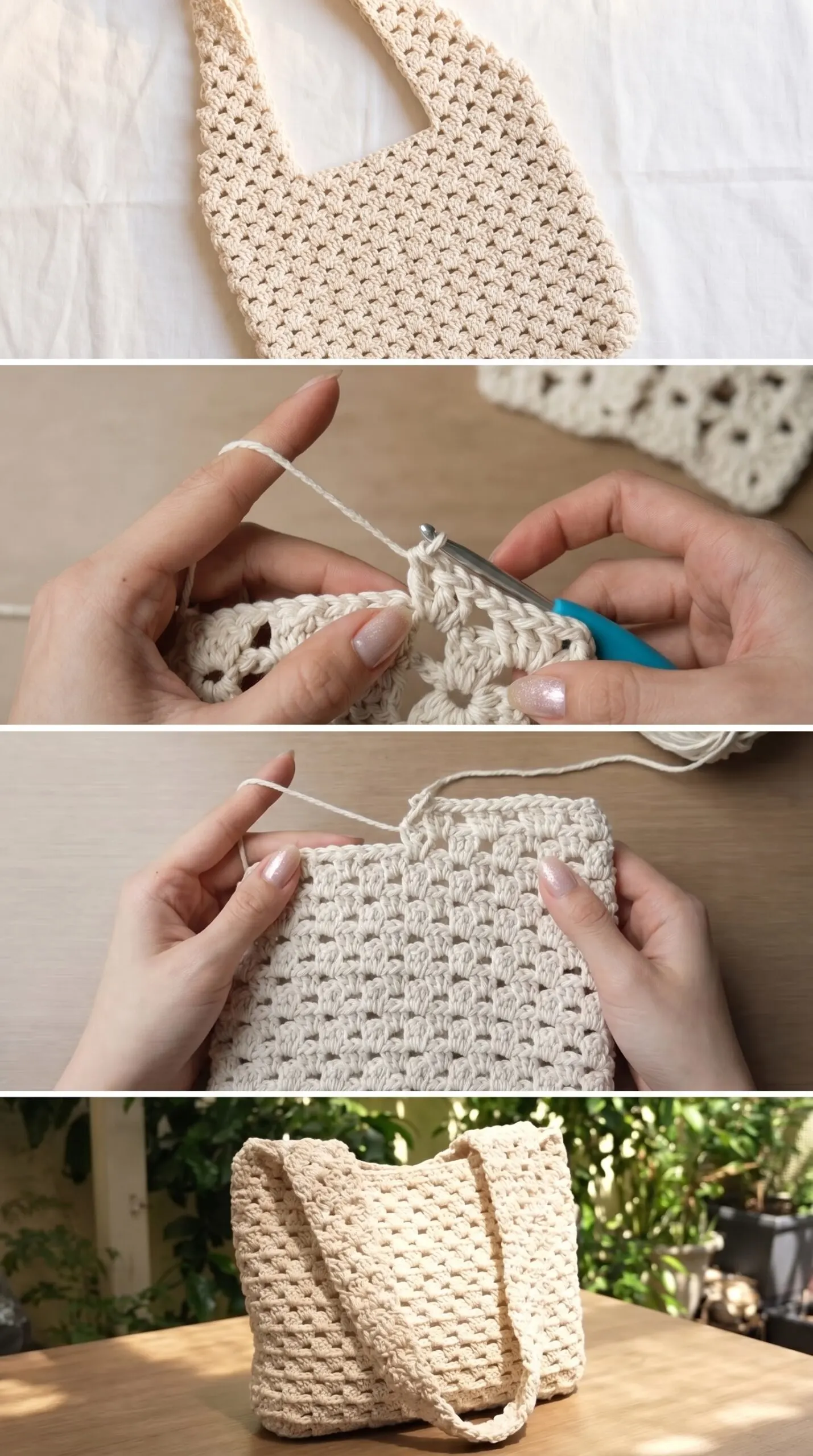 Crochet Mesh Tote Bag: A Practical Everyday Essential pattern