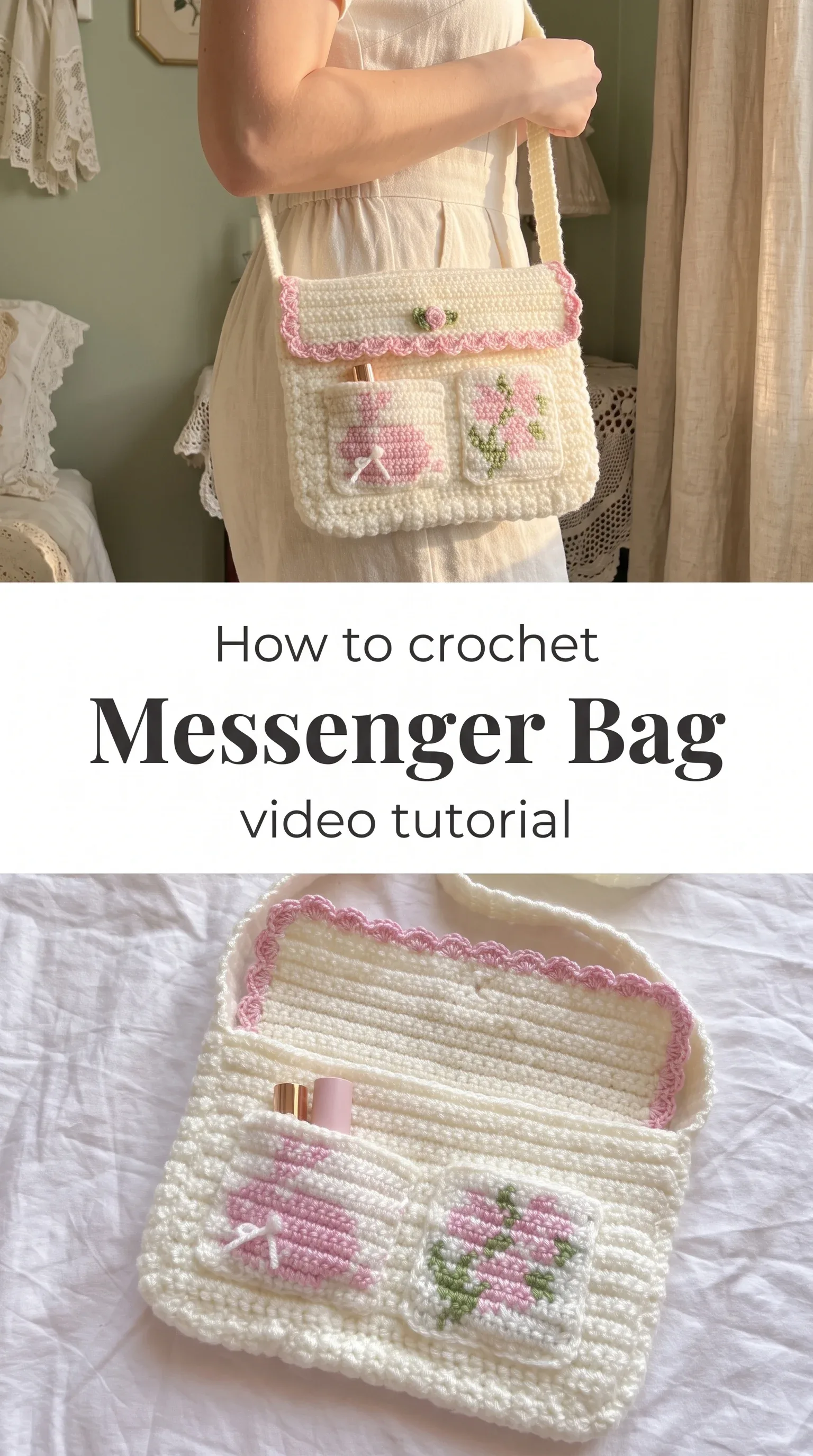 Crochet Messenger Bag: A Charming Everyday Accessory