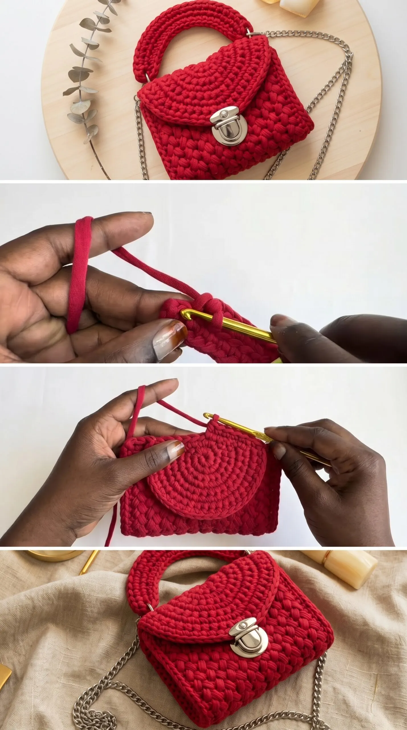 Crochet Mini Handbag: A Chic Fashion Statement pattern