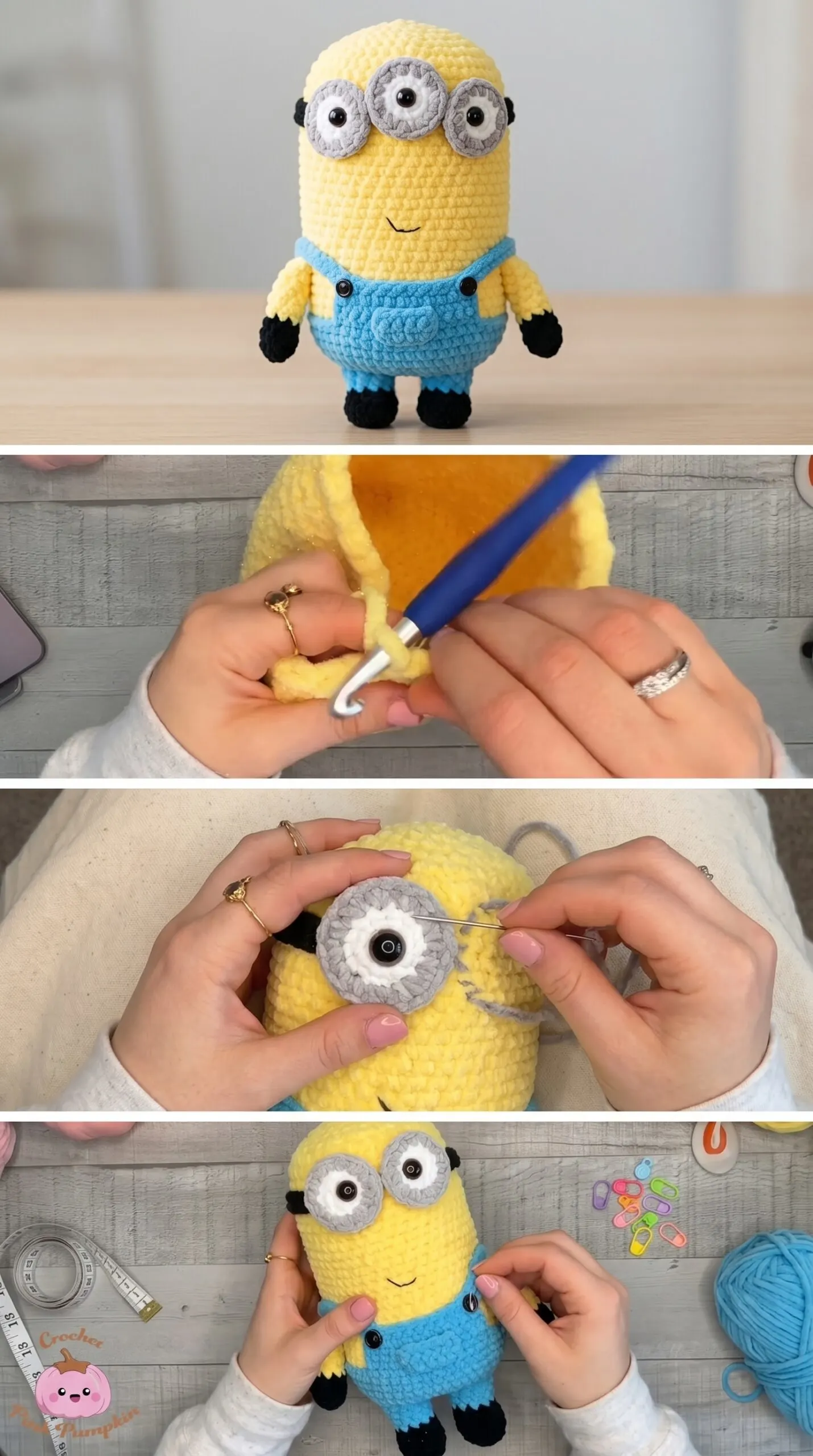 Crochet Minion Plush: A Playful Cuddly Companion pattern