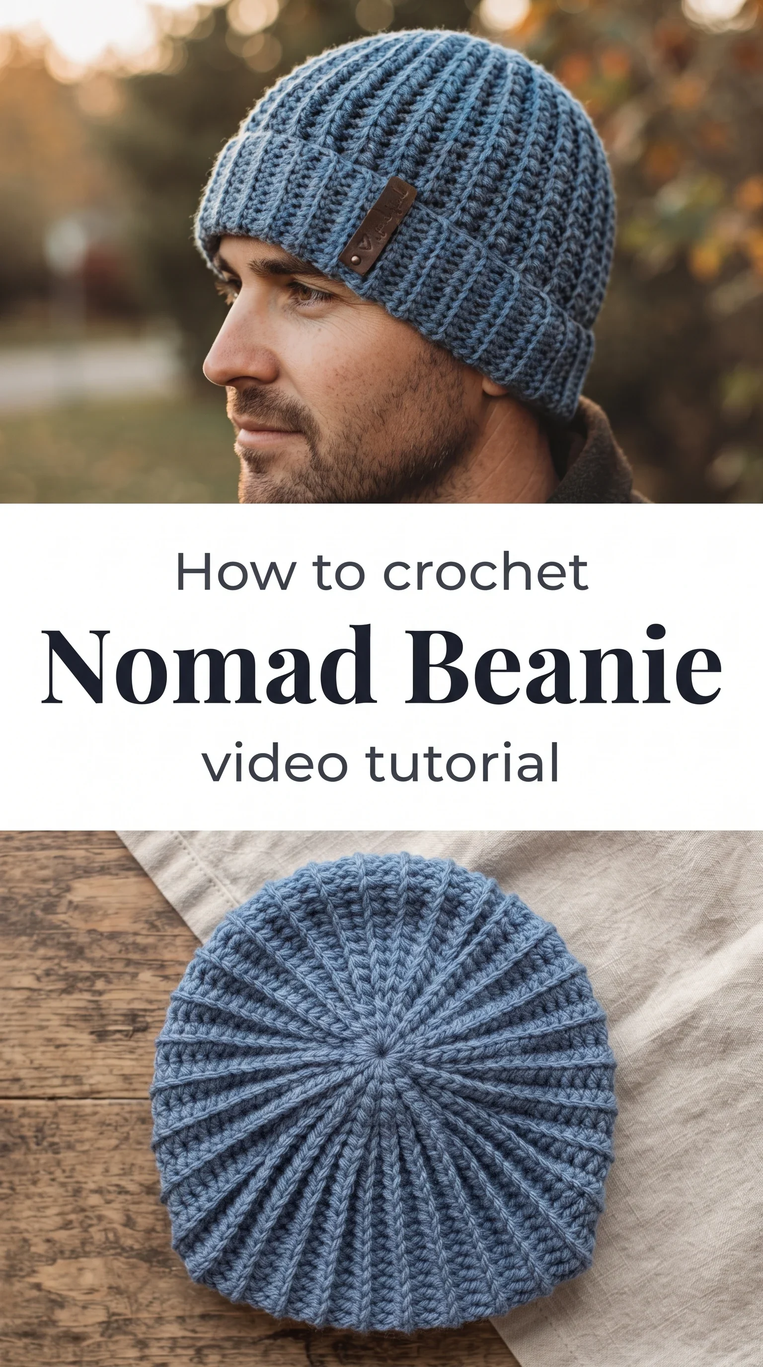 Crochet Nomad Beanie: A Bold and Rugged Essential