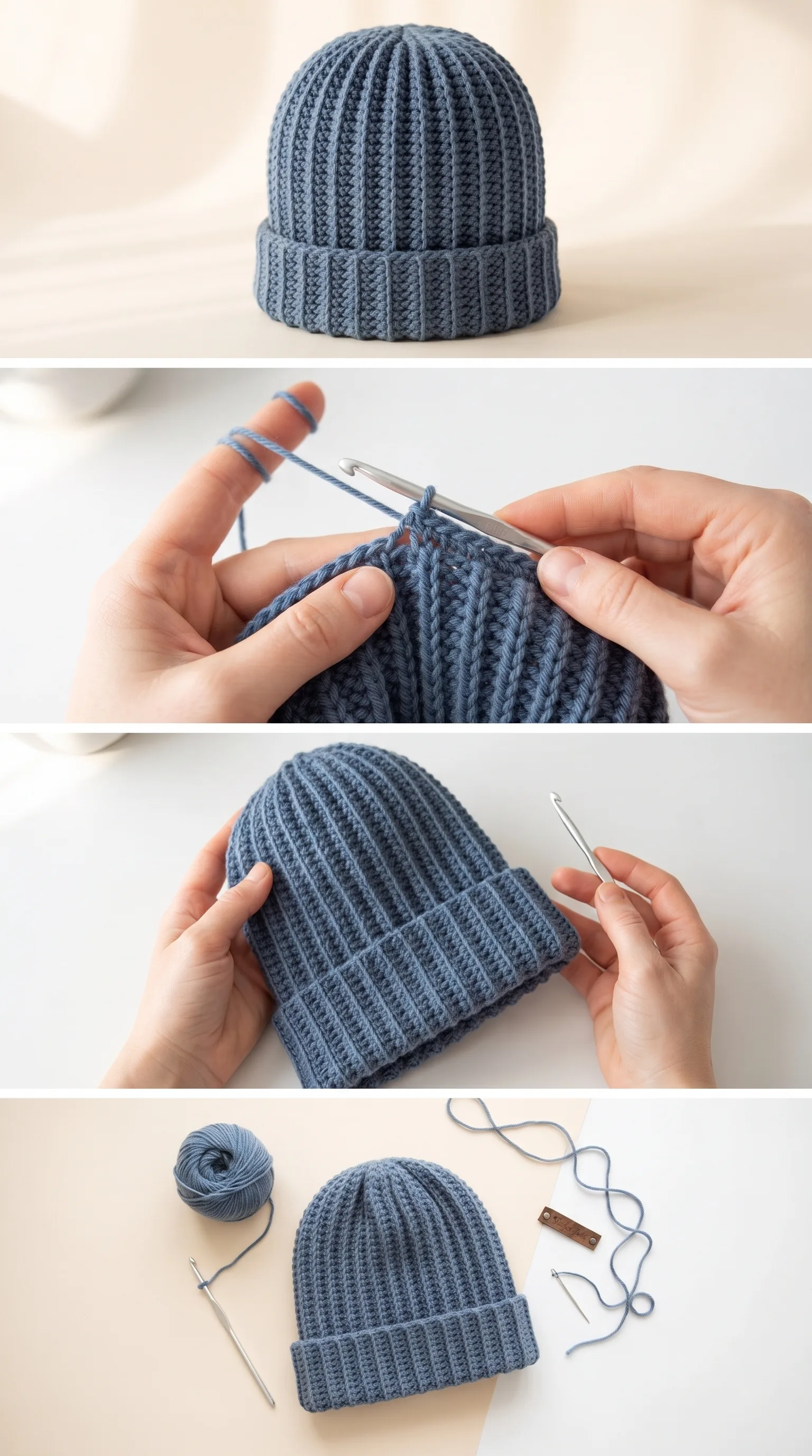 Crochet Nomad Beanie: A Bold and Rugged Essential pattern