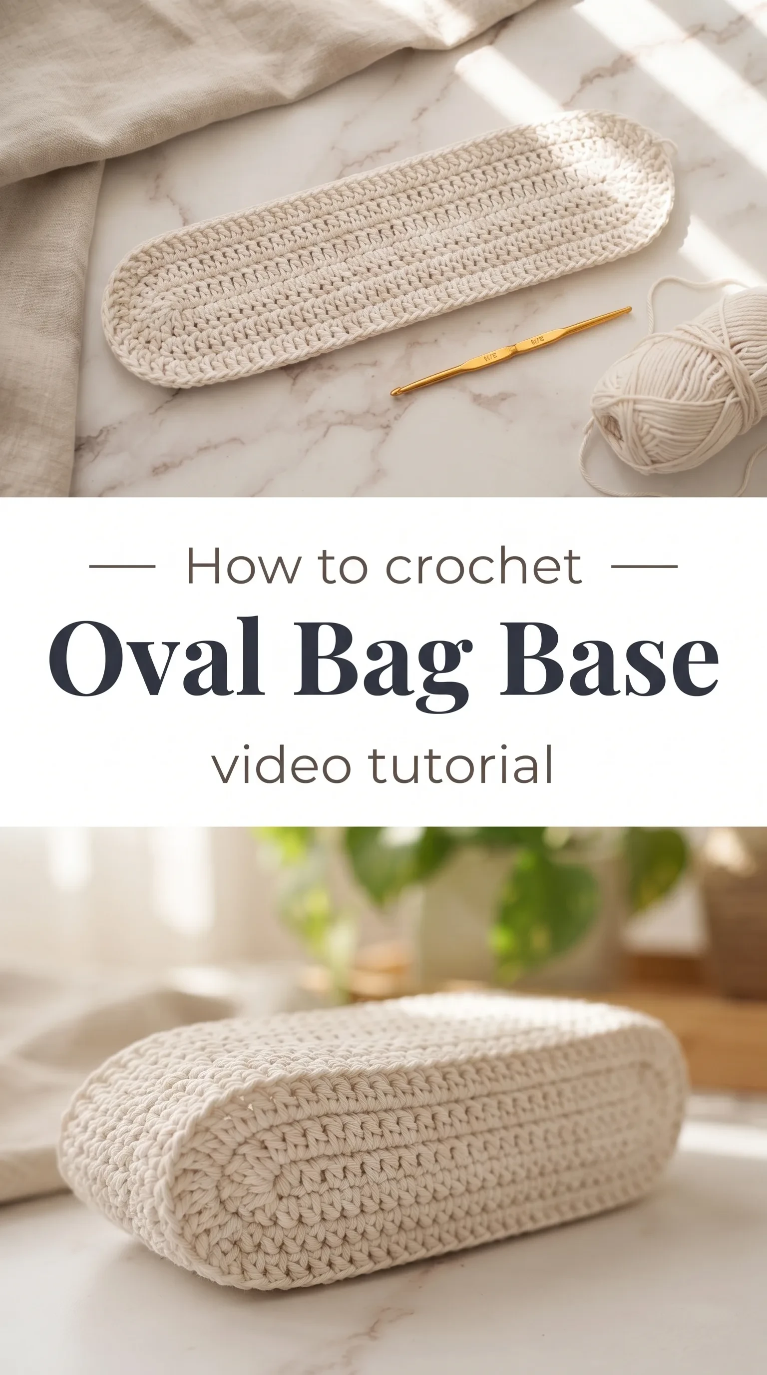 Crochet Oval Bag Base: A Timeless Handmade Foundation