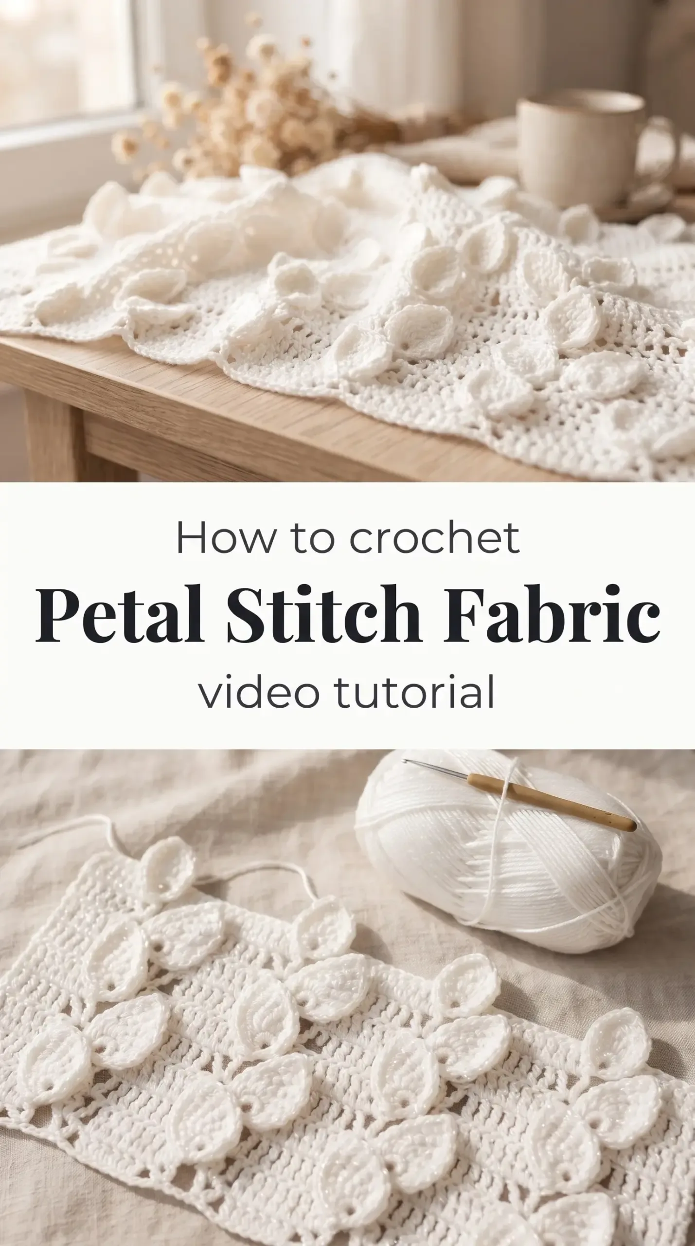 Crochet Petal Stitch Fabric: A Delicate Floral Masterpiece