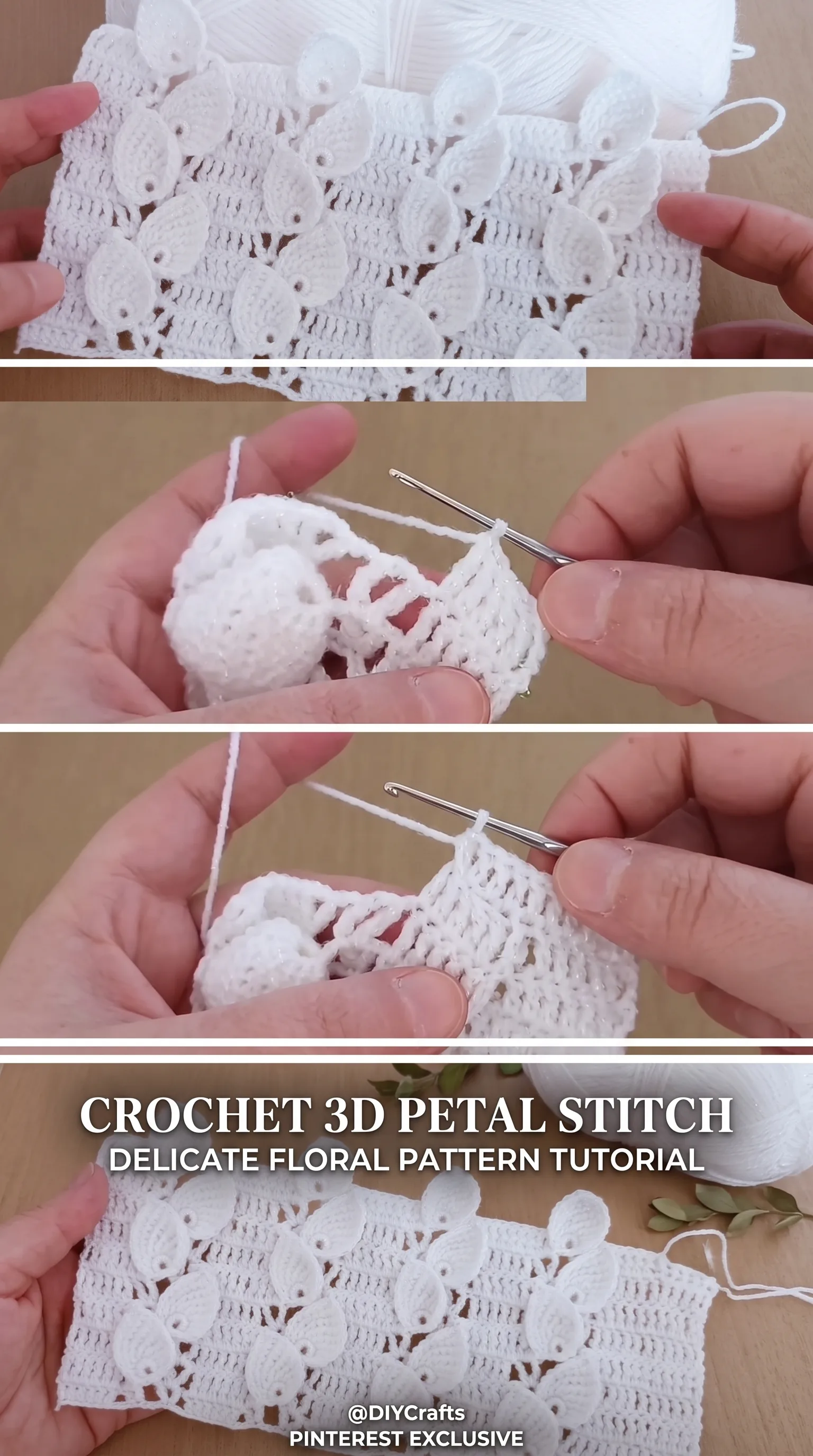 Crochet Petal Stitch Fabric: A Delicate Floral Masterpiece pattern