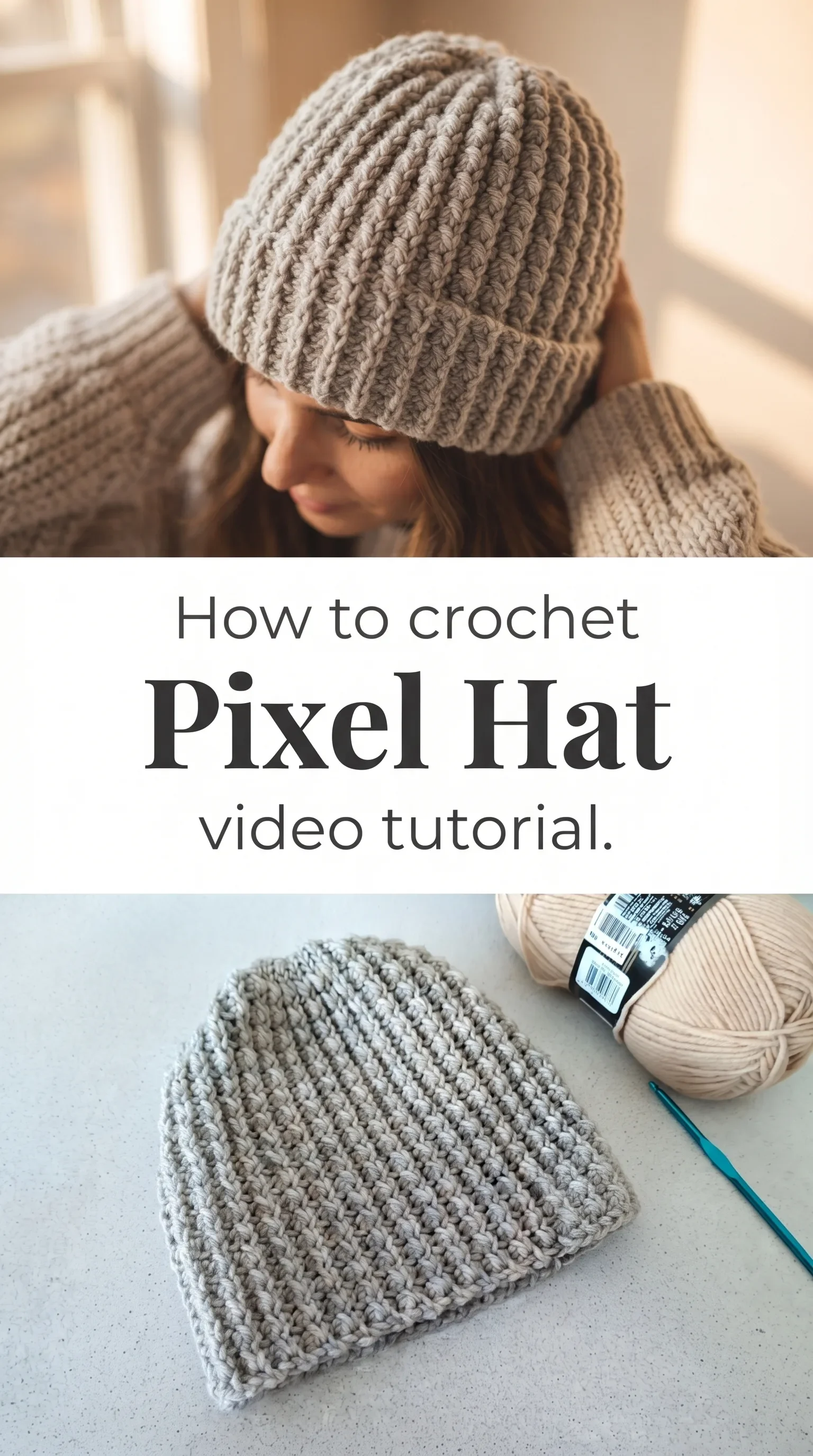 Crochet Pixel Hat: A Quick and Beautiful Project