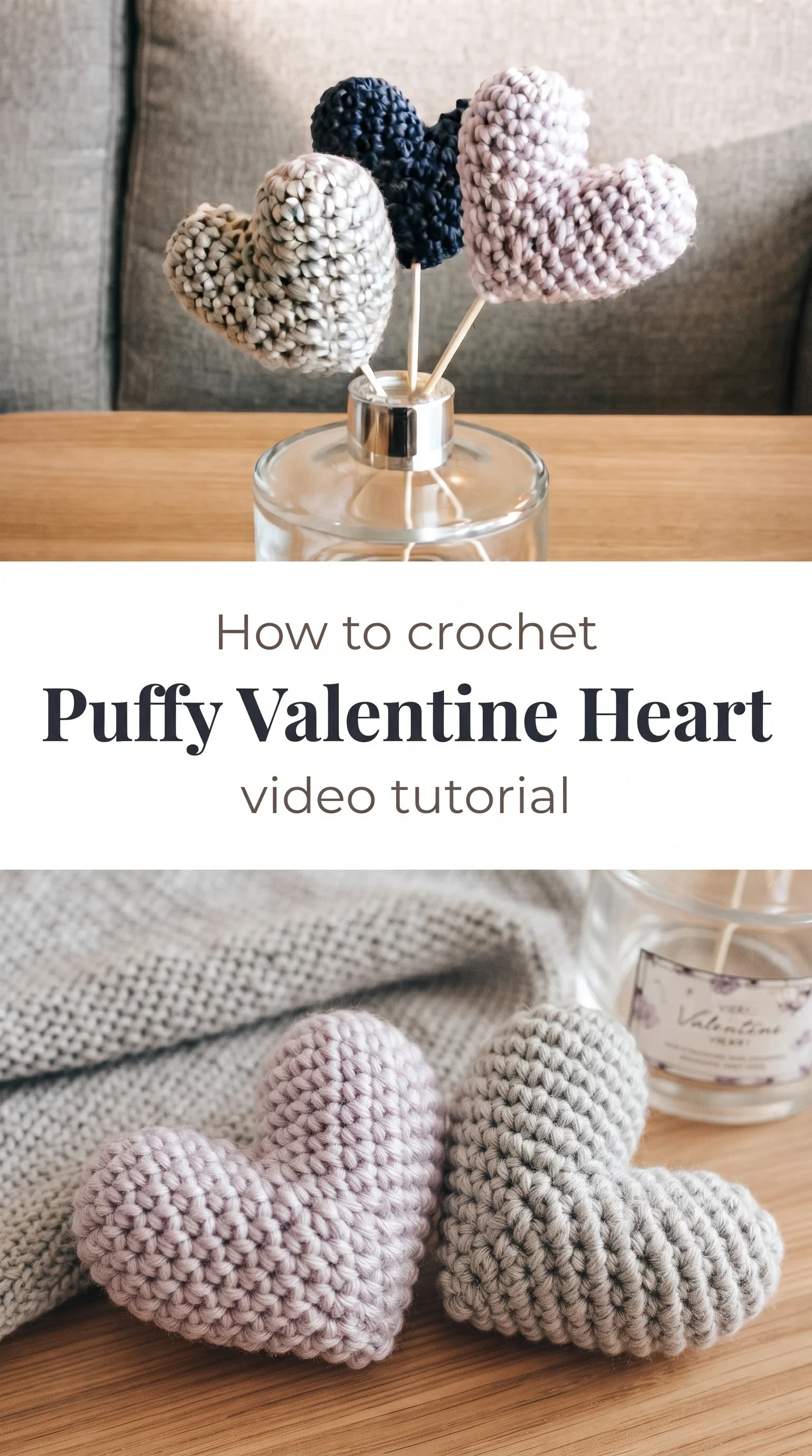 Crochet Puffy Valentine Heart: A Sweet Handmade Treasure