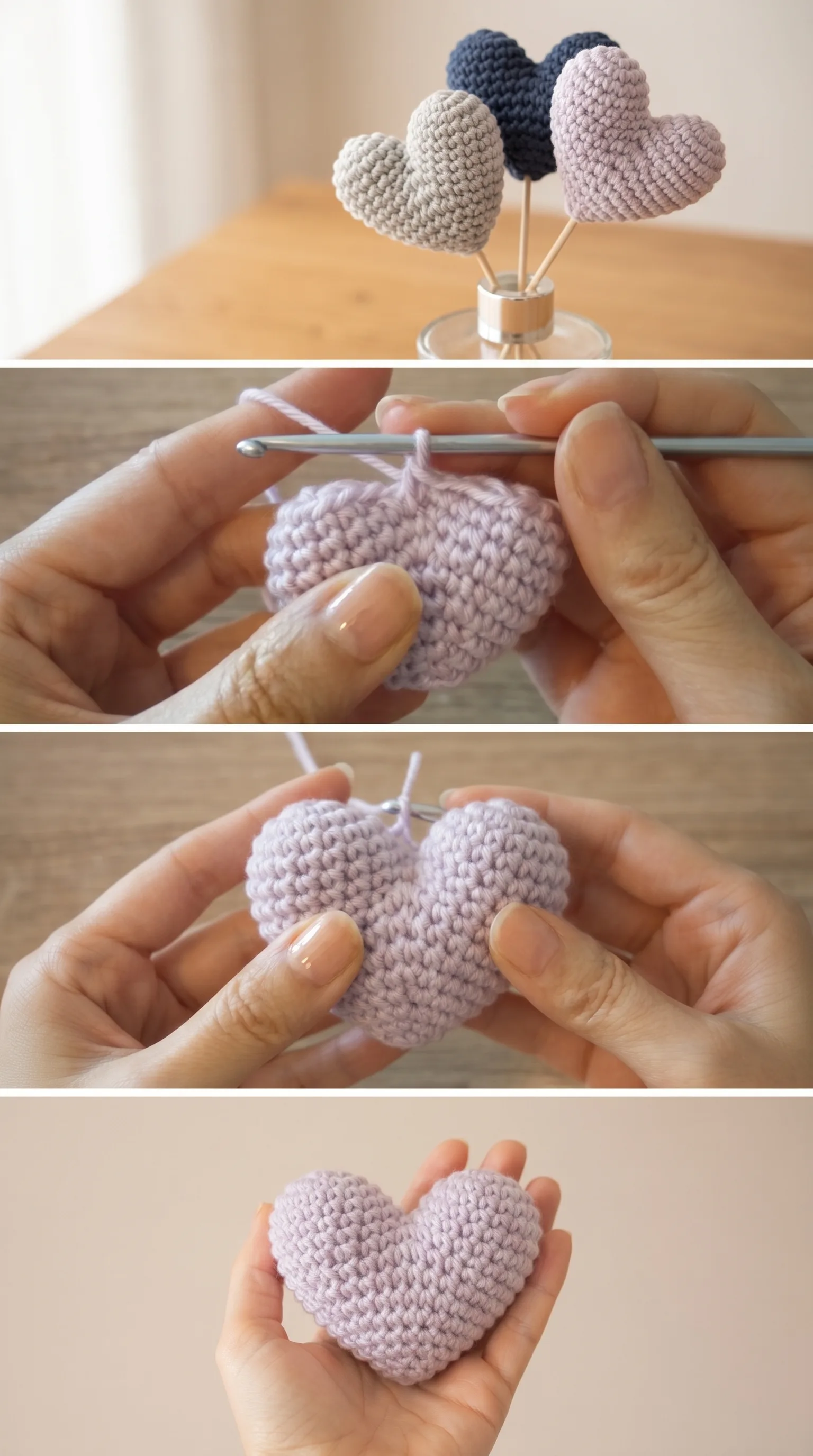 Crochet Puffy Valentine Heart: A Sweet Handmade Treasure pattern