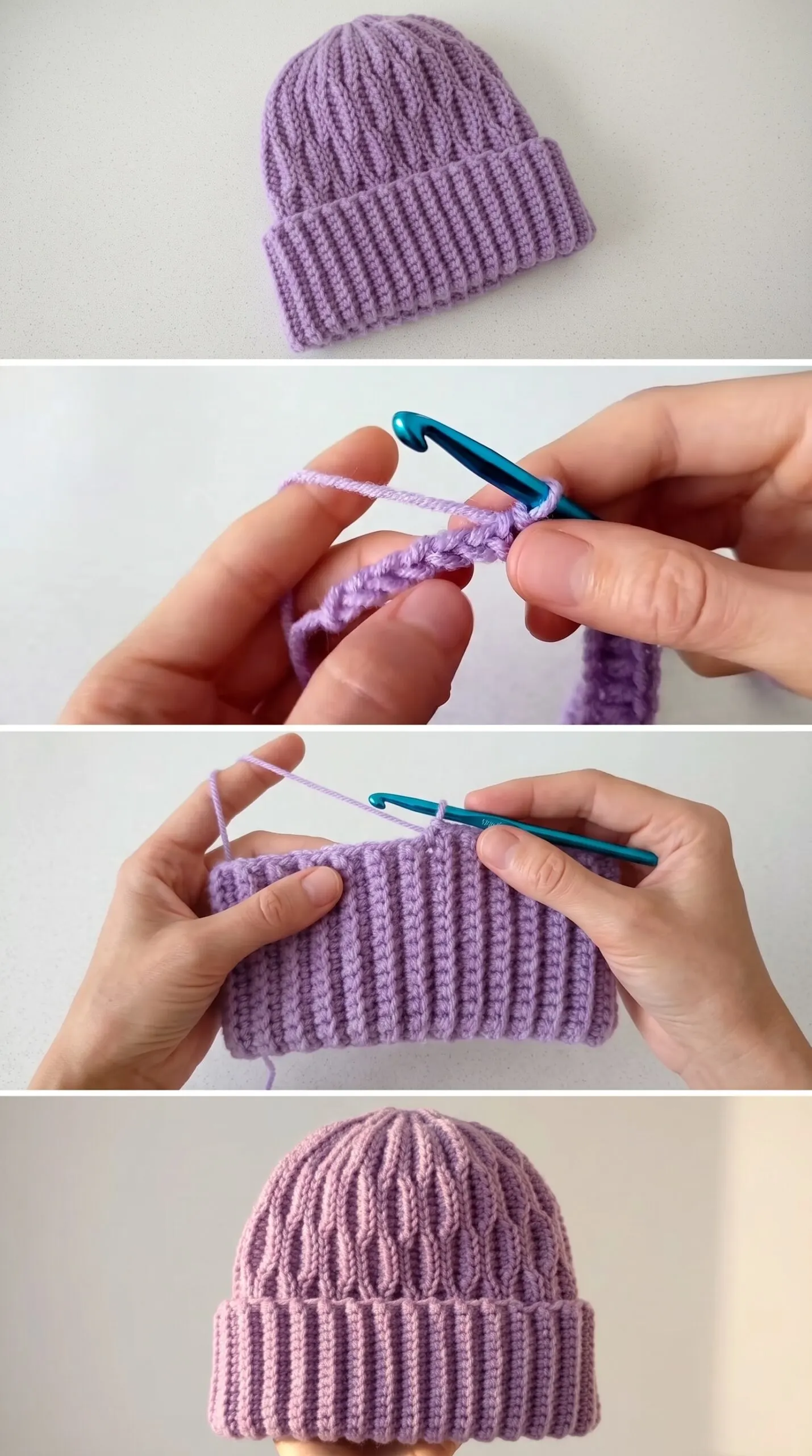 Crochet Ribbed Beanie: A Warm and Timeless Classic pattern