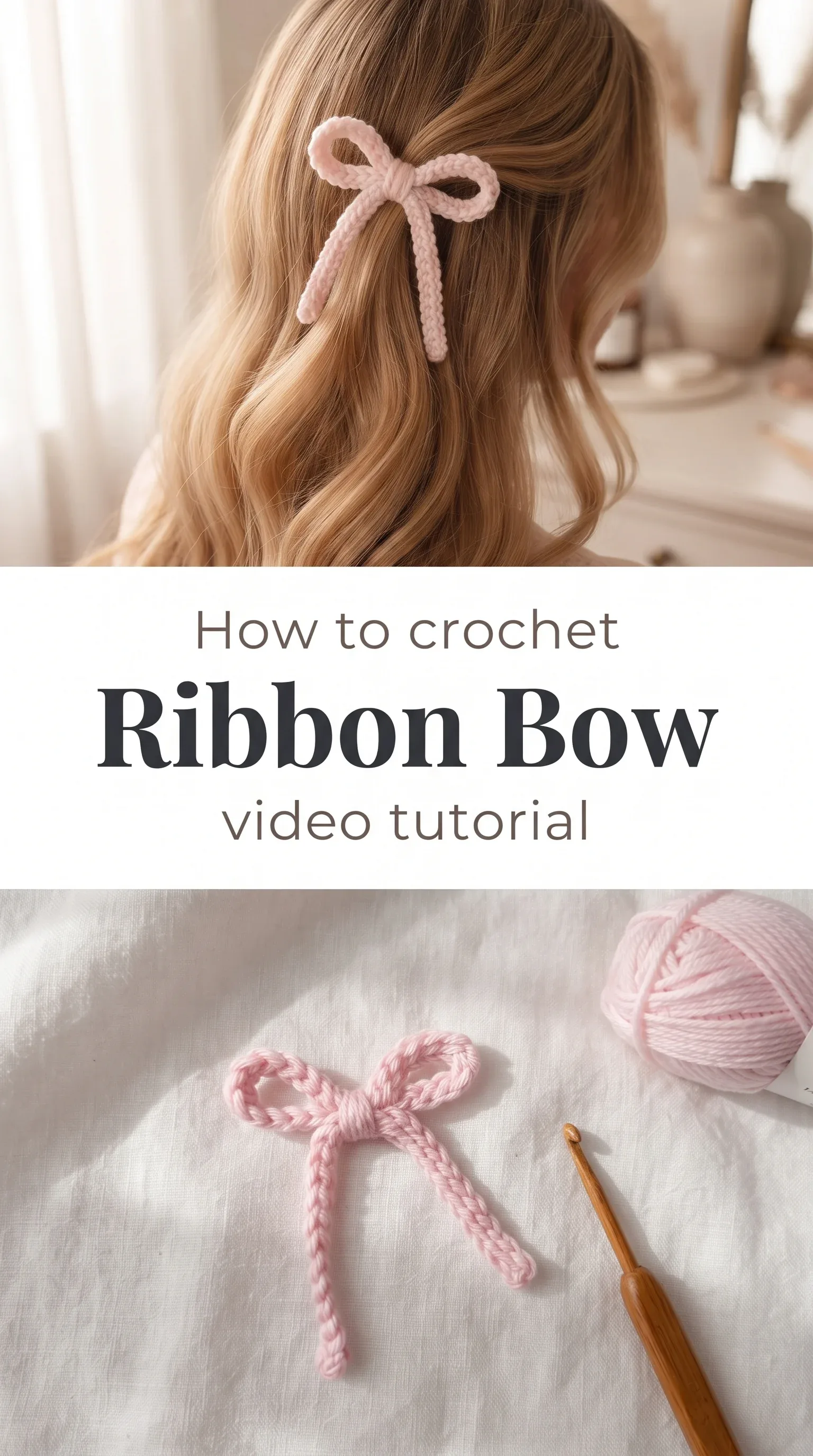 Crochet Ribbon Bow: A Charming and Delicate Accent