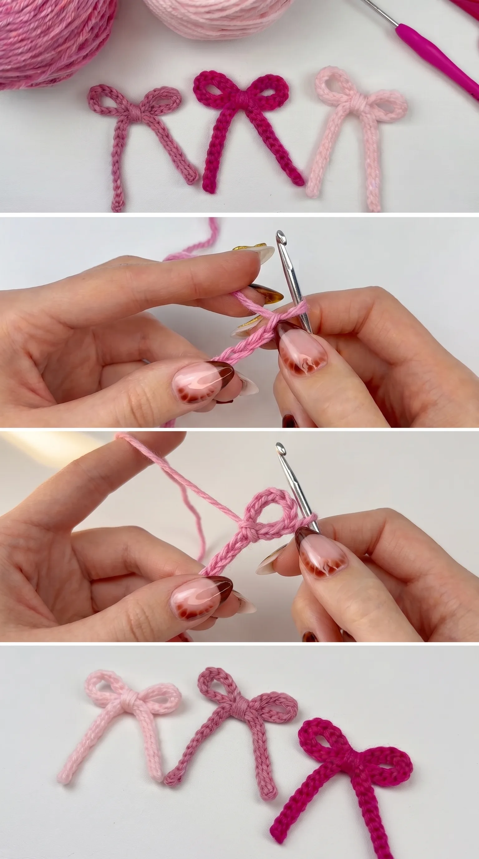 Crochet Ribbon Bow: A Charming and Delicate Accent pattern