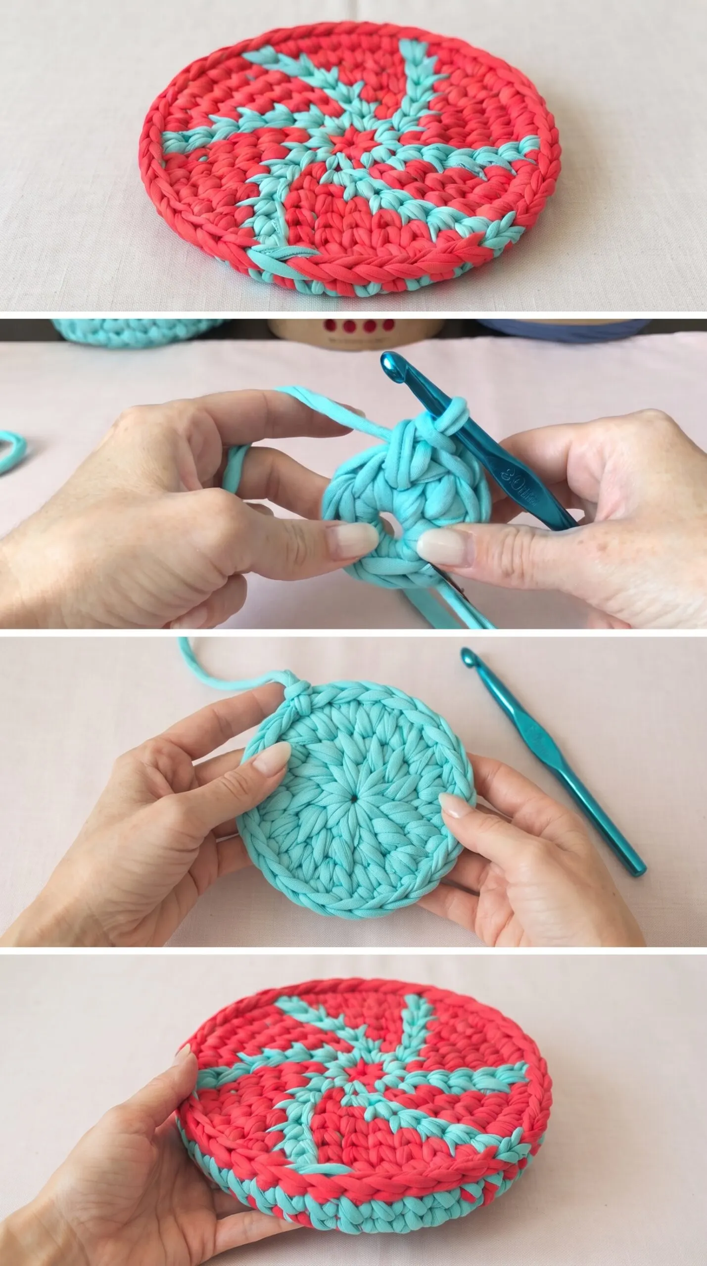 Crochet Round Basket Base: A Bold and Textured Classic pattern