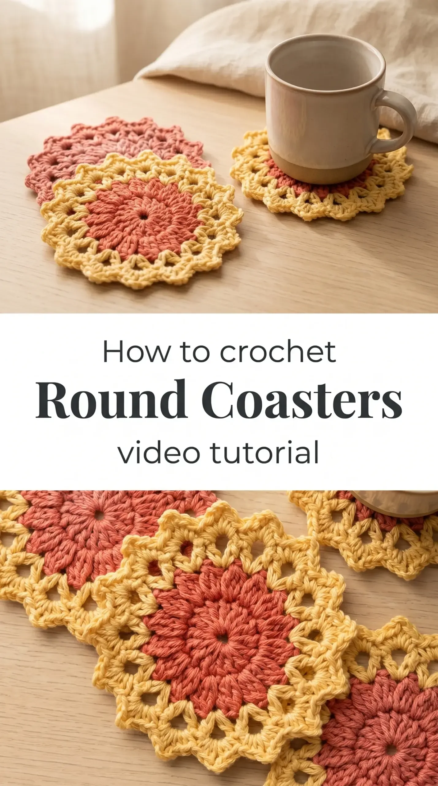 Crochet Round Coaster: A Classic Home Accent