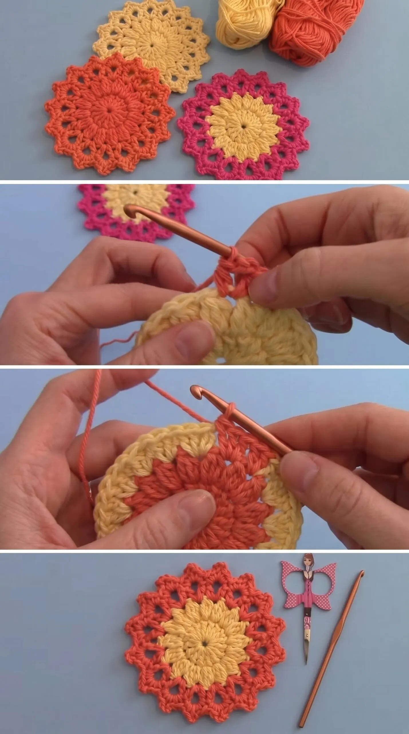 Crochet Round Coaster: A Classic Home Accent pattern