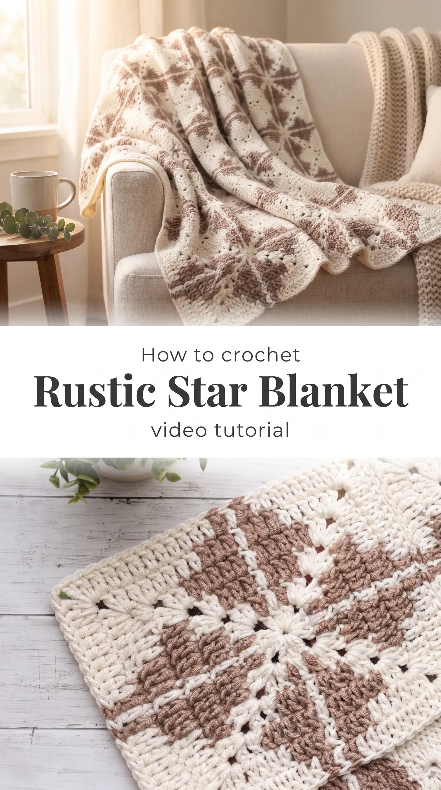 Crochet Rustic Star Blanket: A Timeless Cozy Classic
