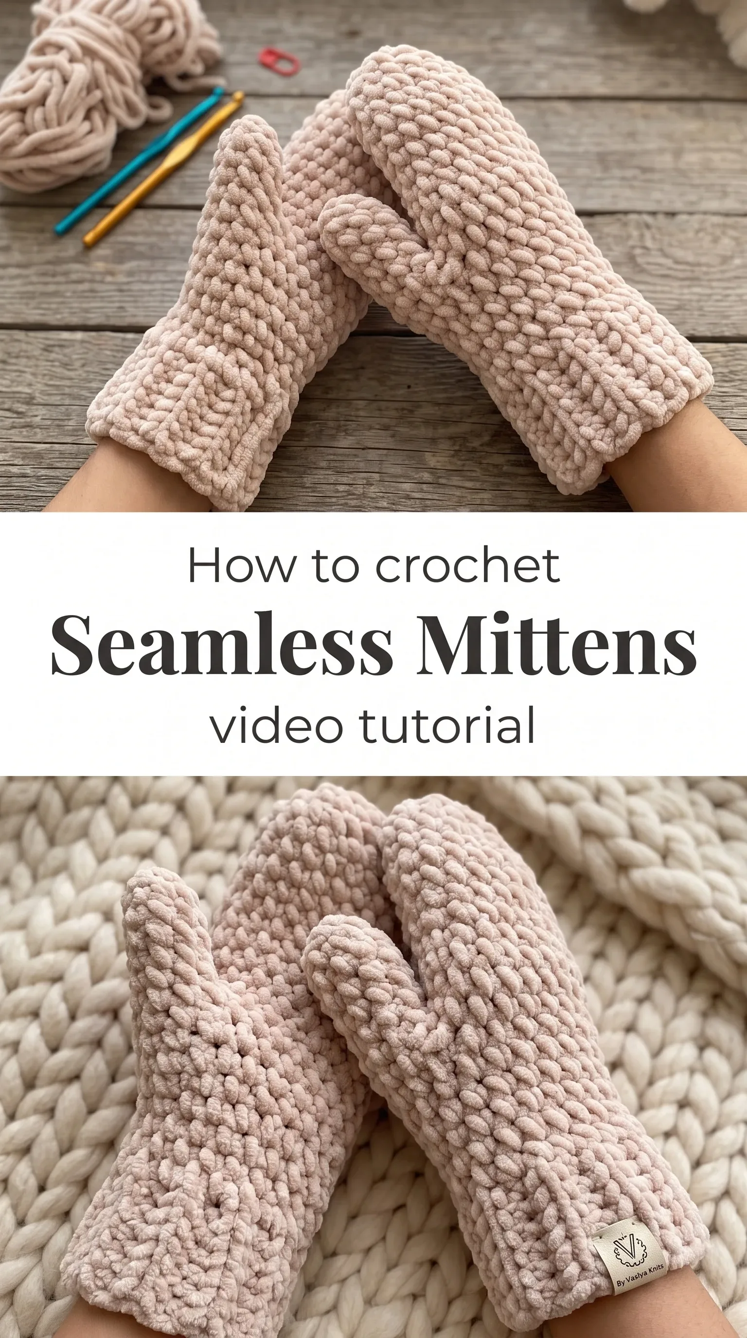 Crochet Seamless Mittens: A Warm Winter Essential