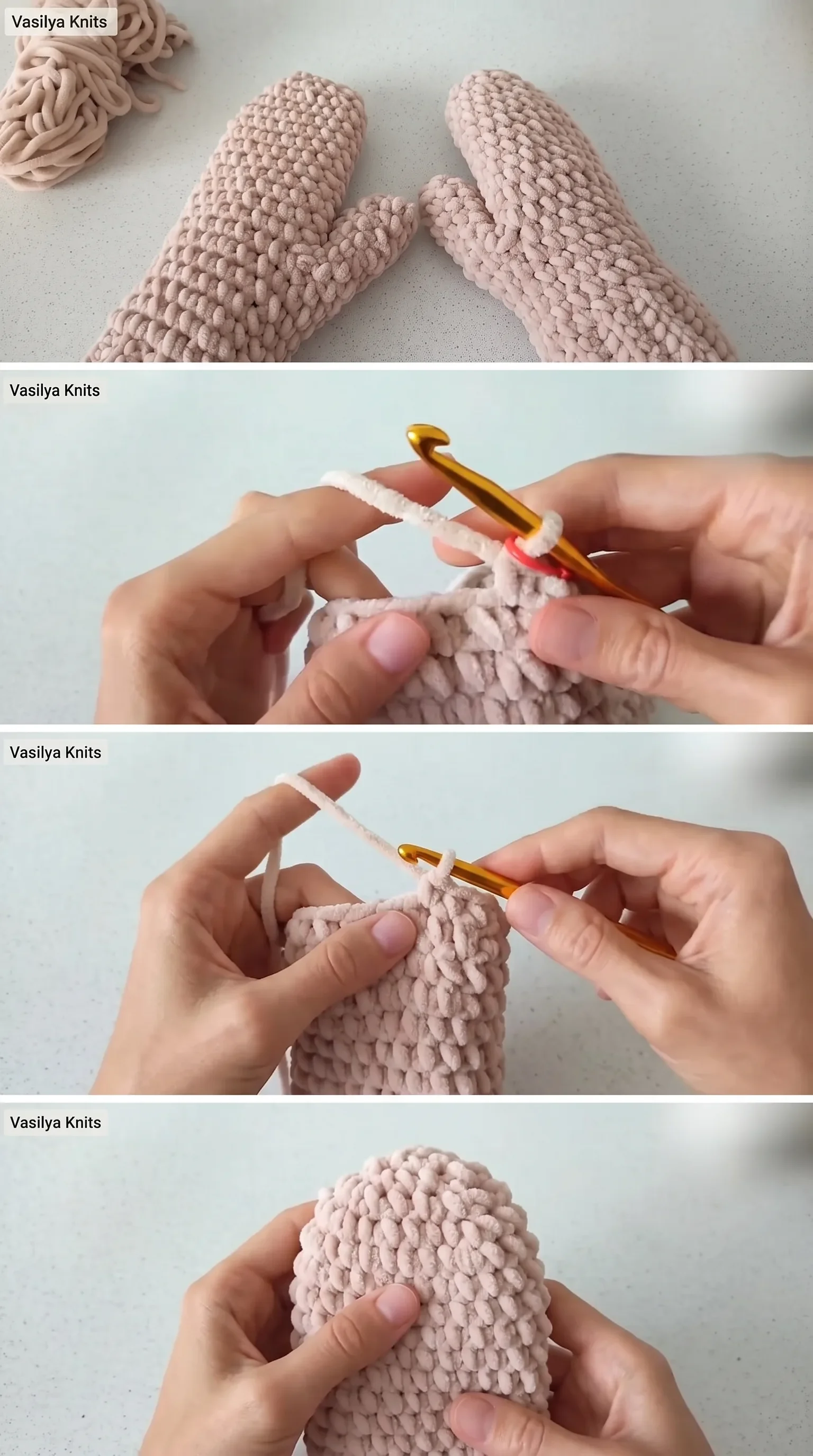 Crochet Seamless Mittens: A Warm Winter Essential pattern