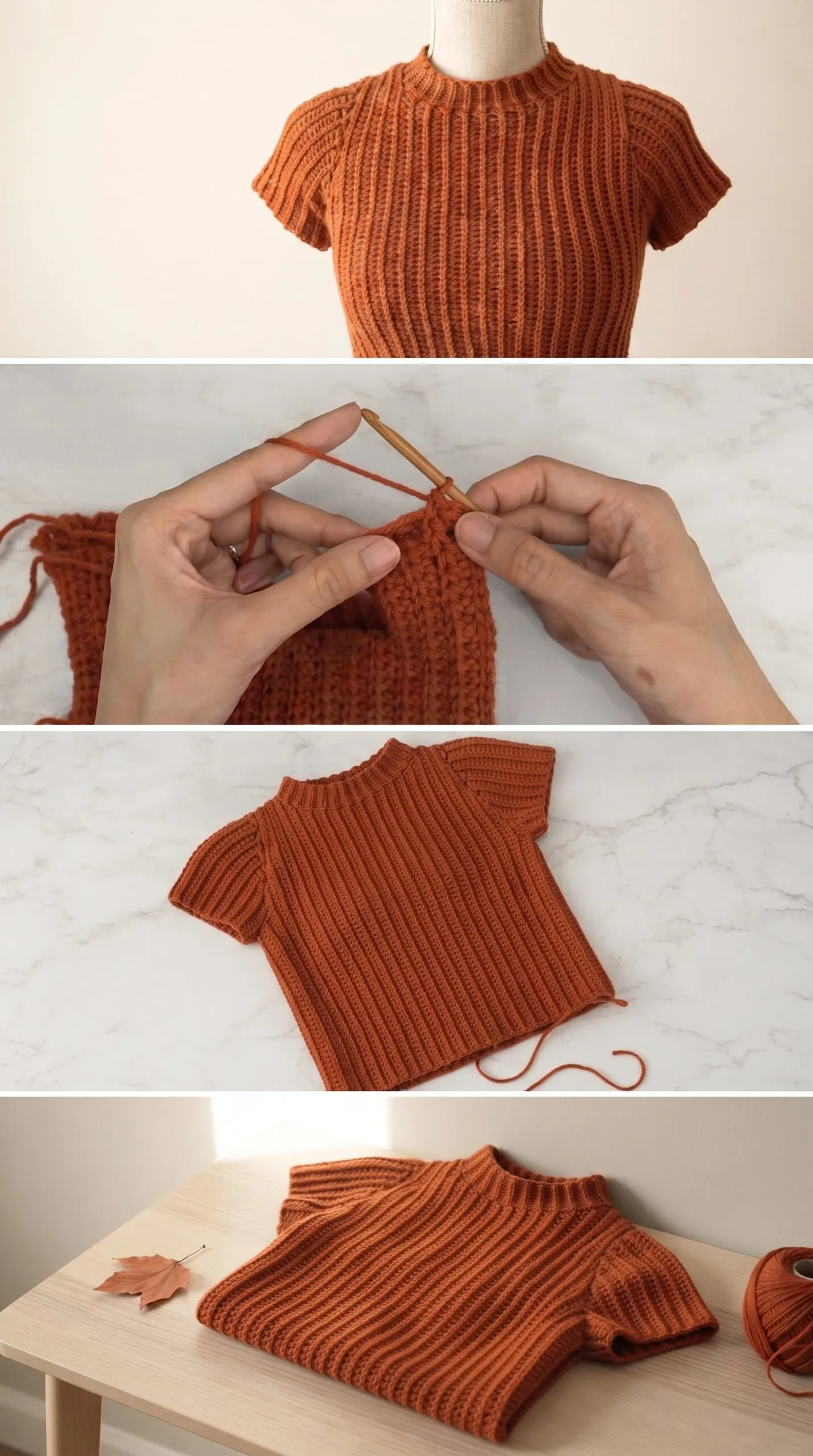Crochet Short Sleeve Tee: A Chic Everyday Essential pattern