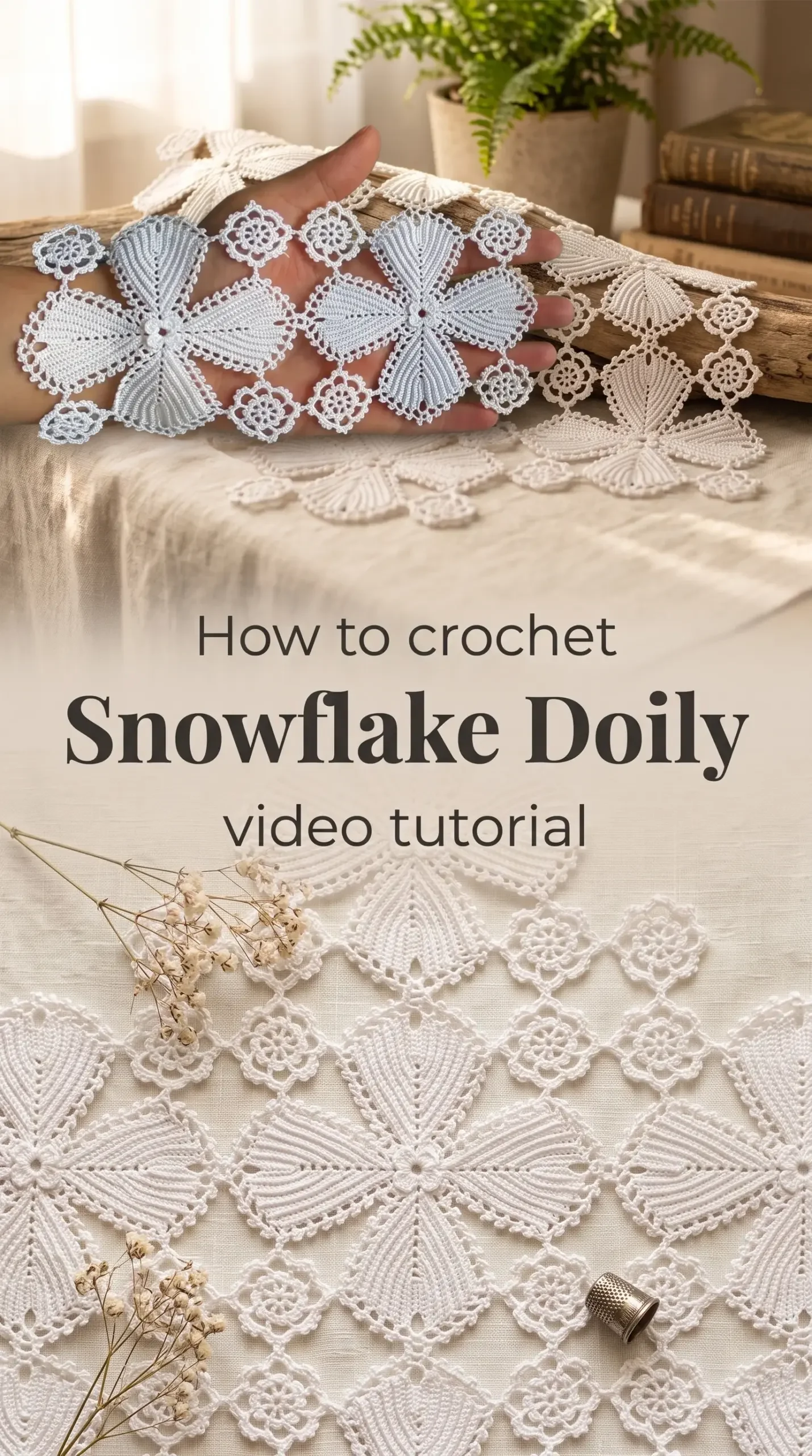 Crochet Snowflake Doily: A Timeless Lace Treasure