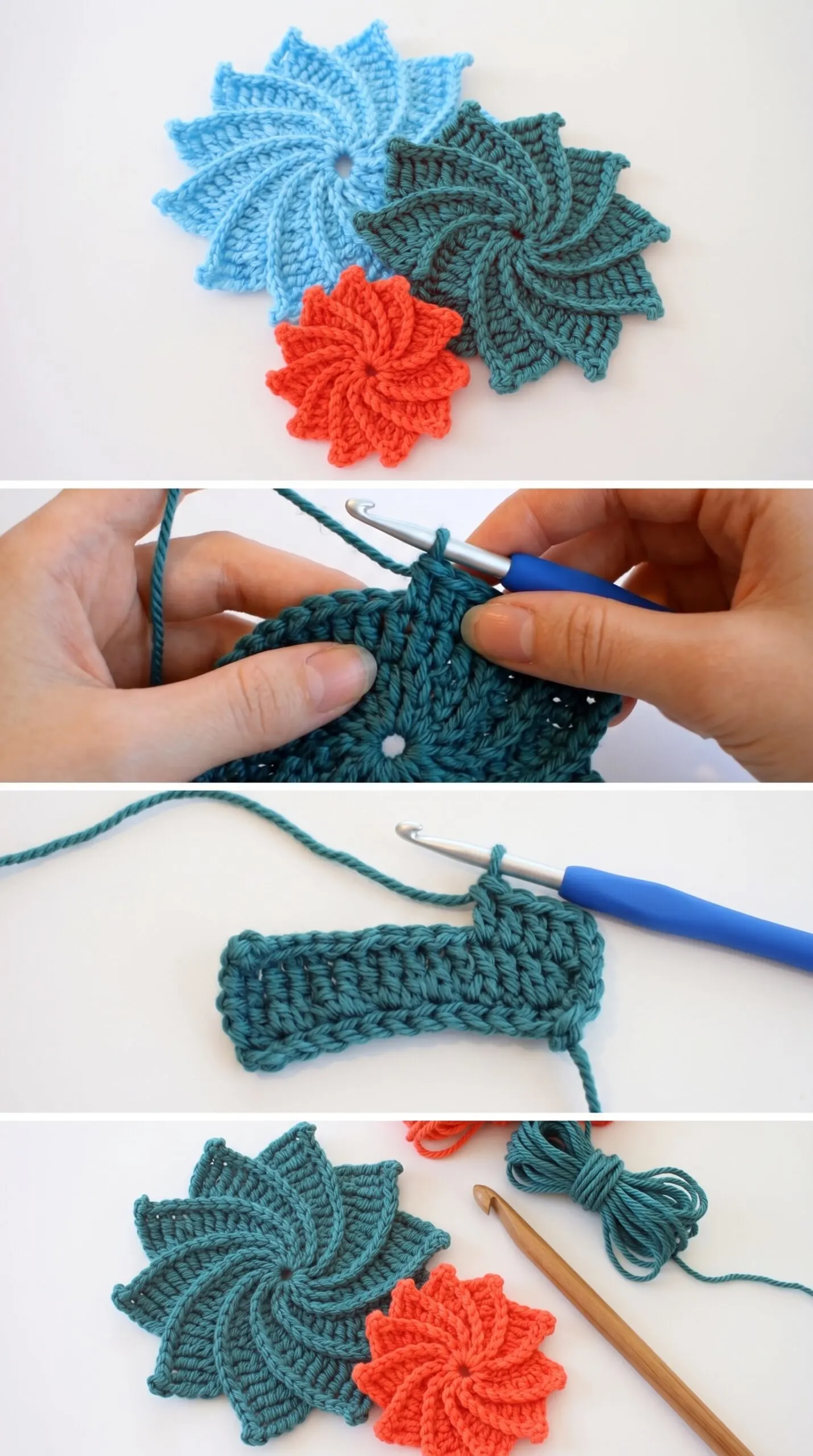 Crochet Spiral Flower: A Delicate Blooming Beauty pattern