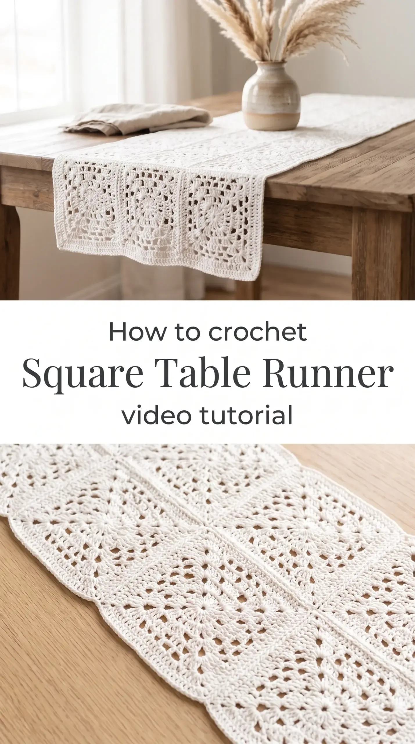 Crochet Square Table Runner: A Timeless Home Accent