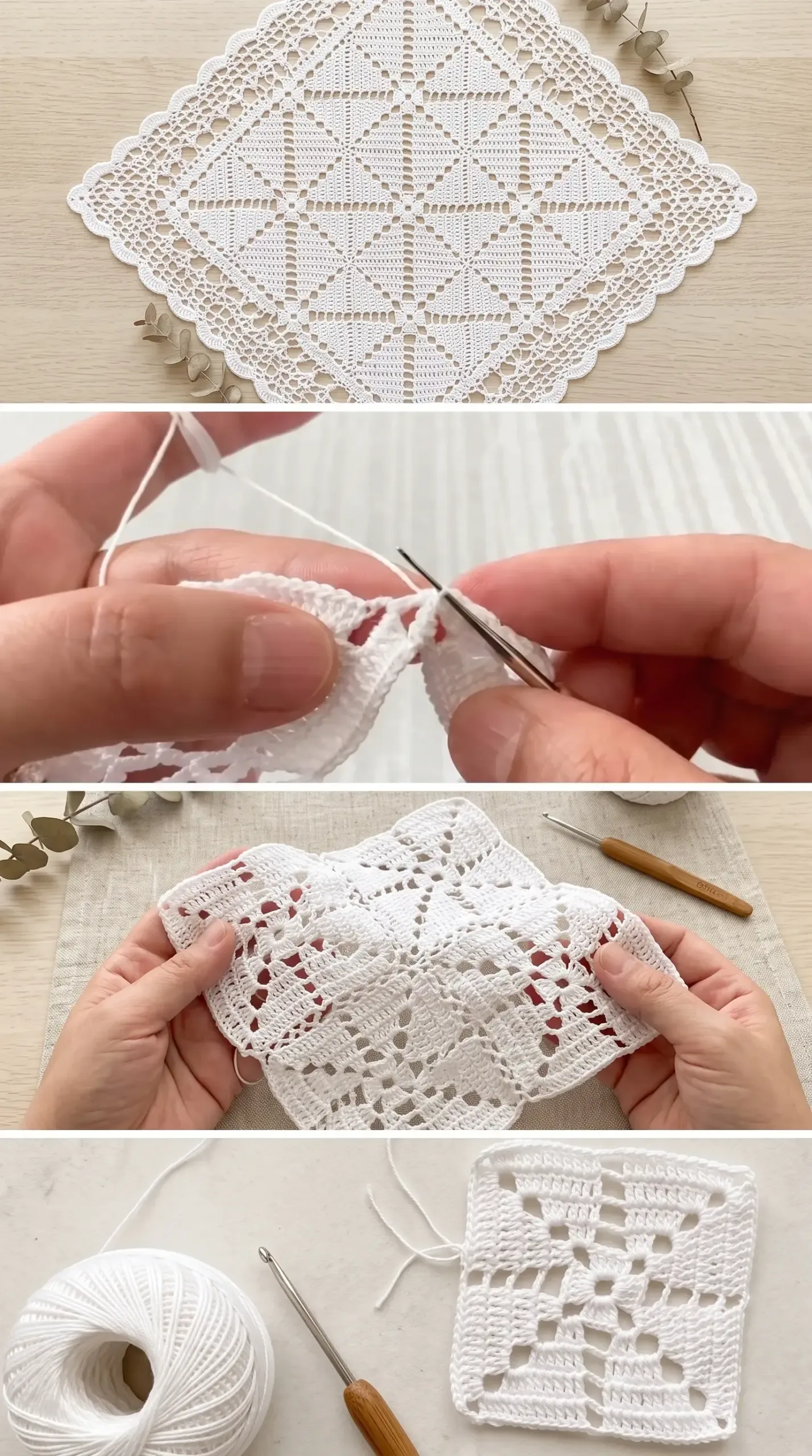Crochet Square Table Runner: A Timeless Home Accent pattern