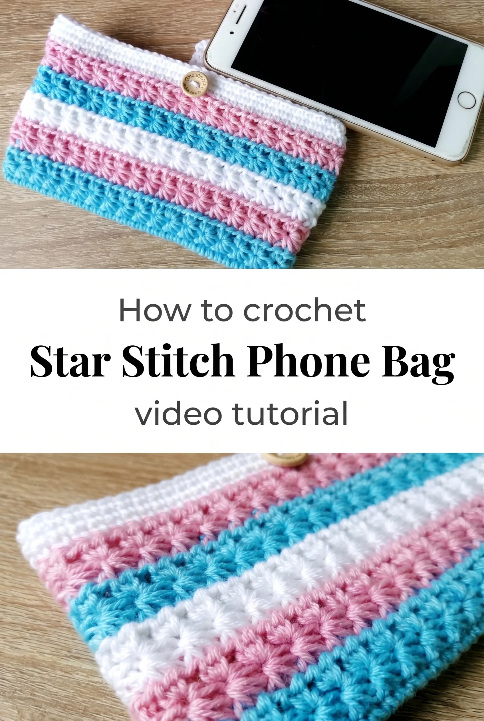 Crochet Star Stitch Phone Bag: A Chic Everyday Accessory