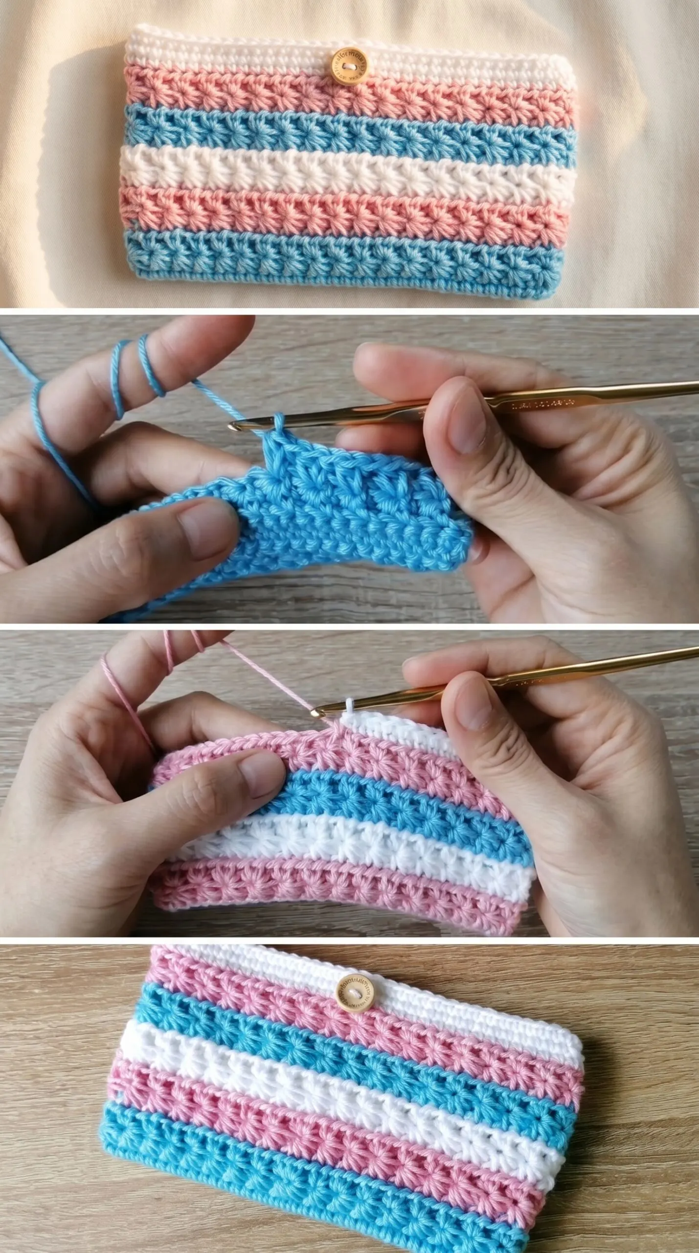 Crochet Star Stitch Phone Bag: A Chic Everyday Accessory pattern