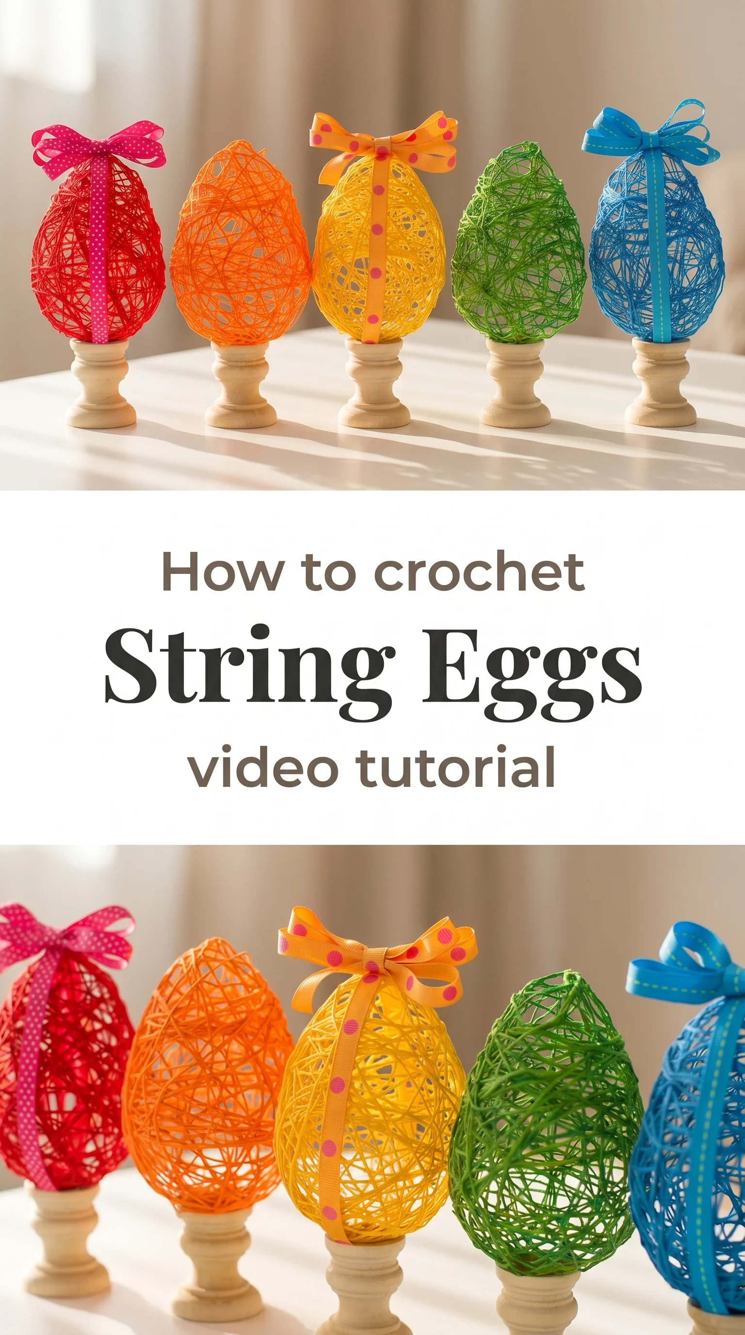 Crochet String Eggs: A Whimsical Easter Delight