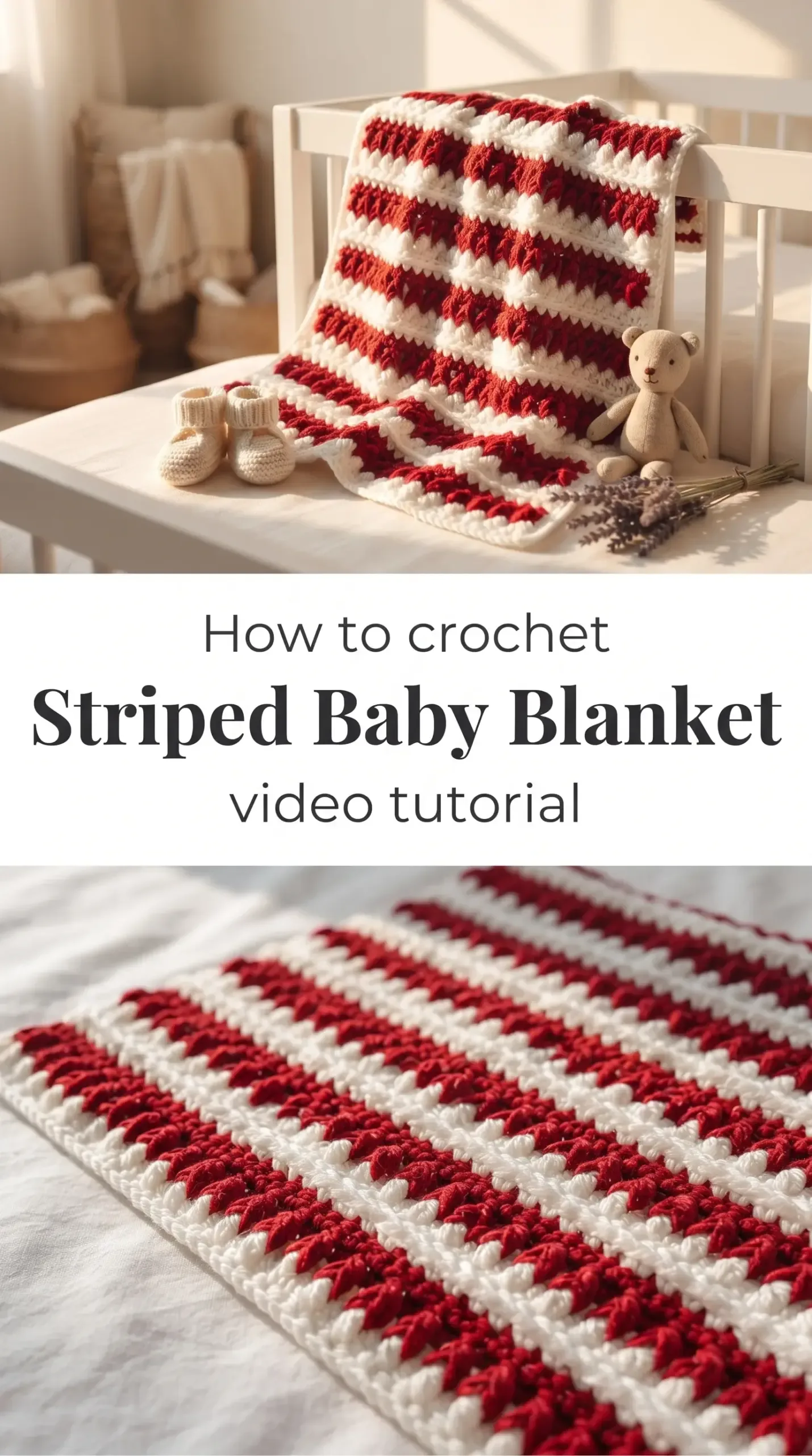 Crochet Striped Baby Blanket: A Timeless Handmade Treasure