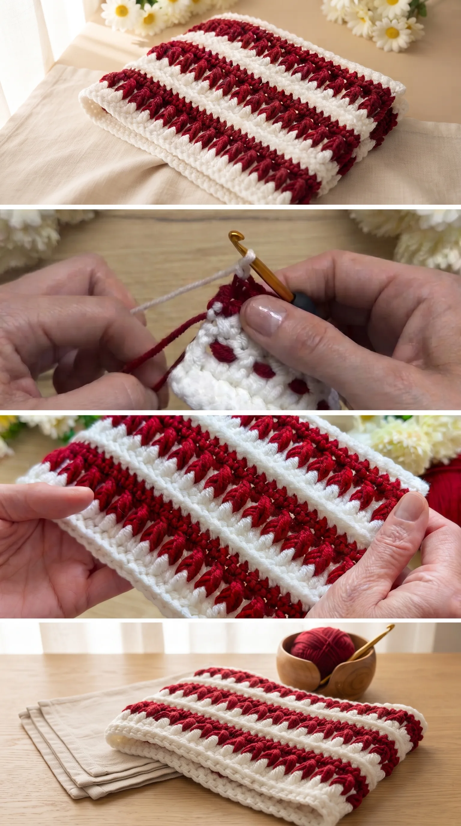 Crochet Striped Baby Blanket: A Timeless Handmade Treasure pattern