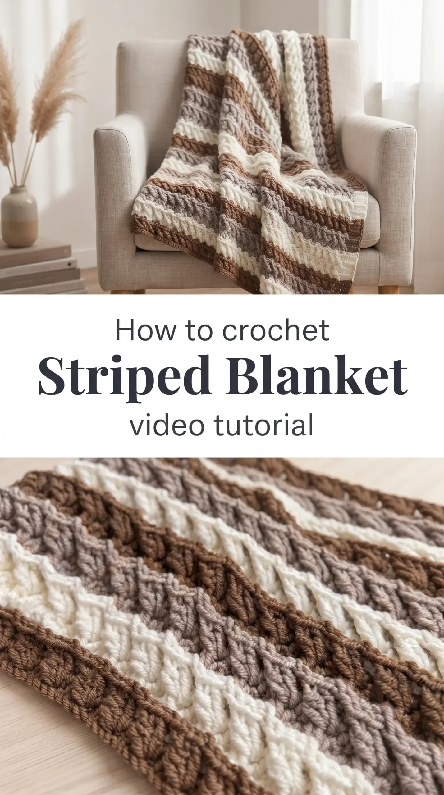Crochet Striped Blanket: A Timeless Handmade Treasure