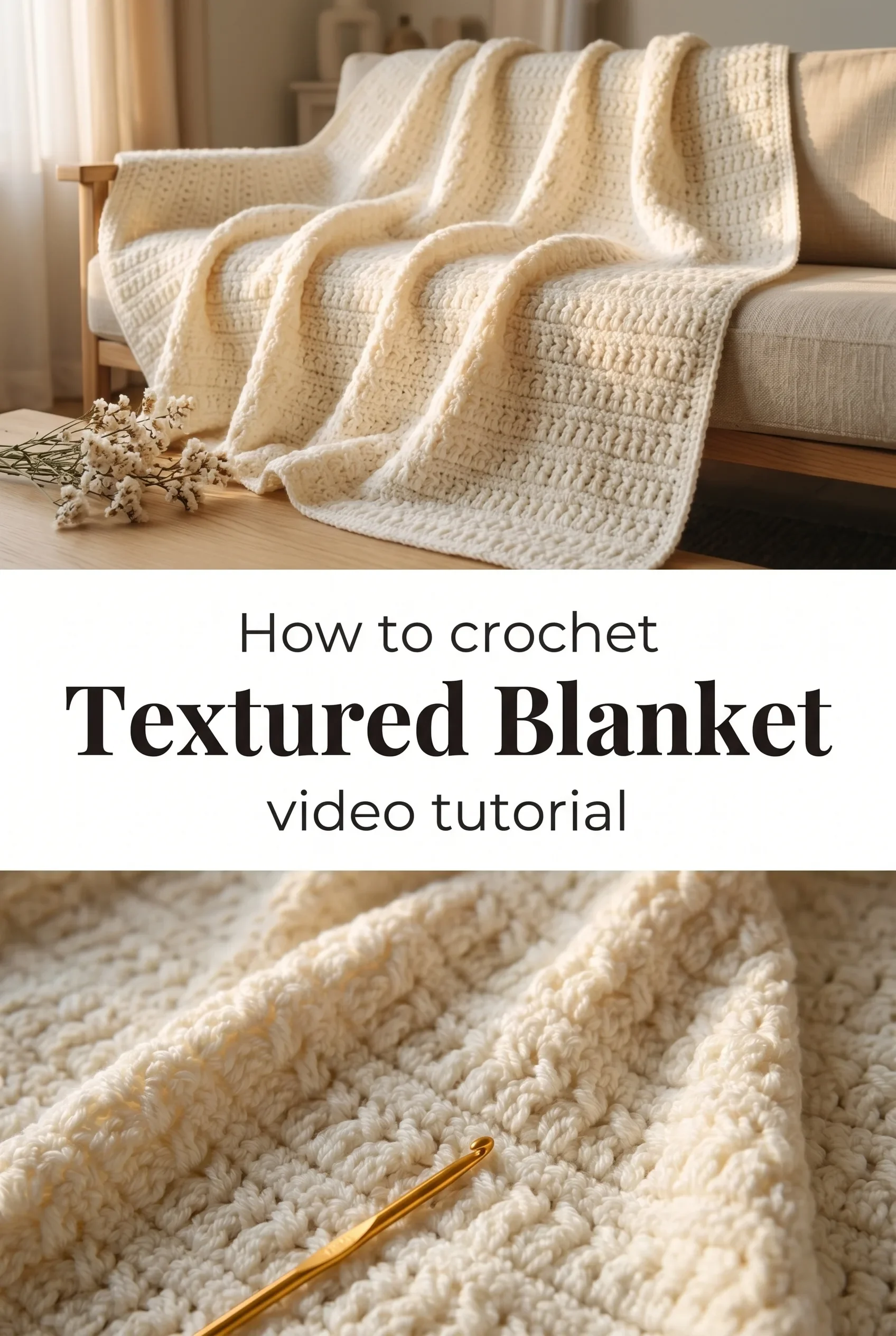 Crochet Textured Blanket: A Timeless Handmade Treasure
