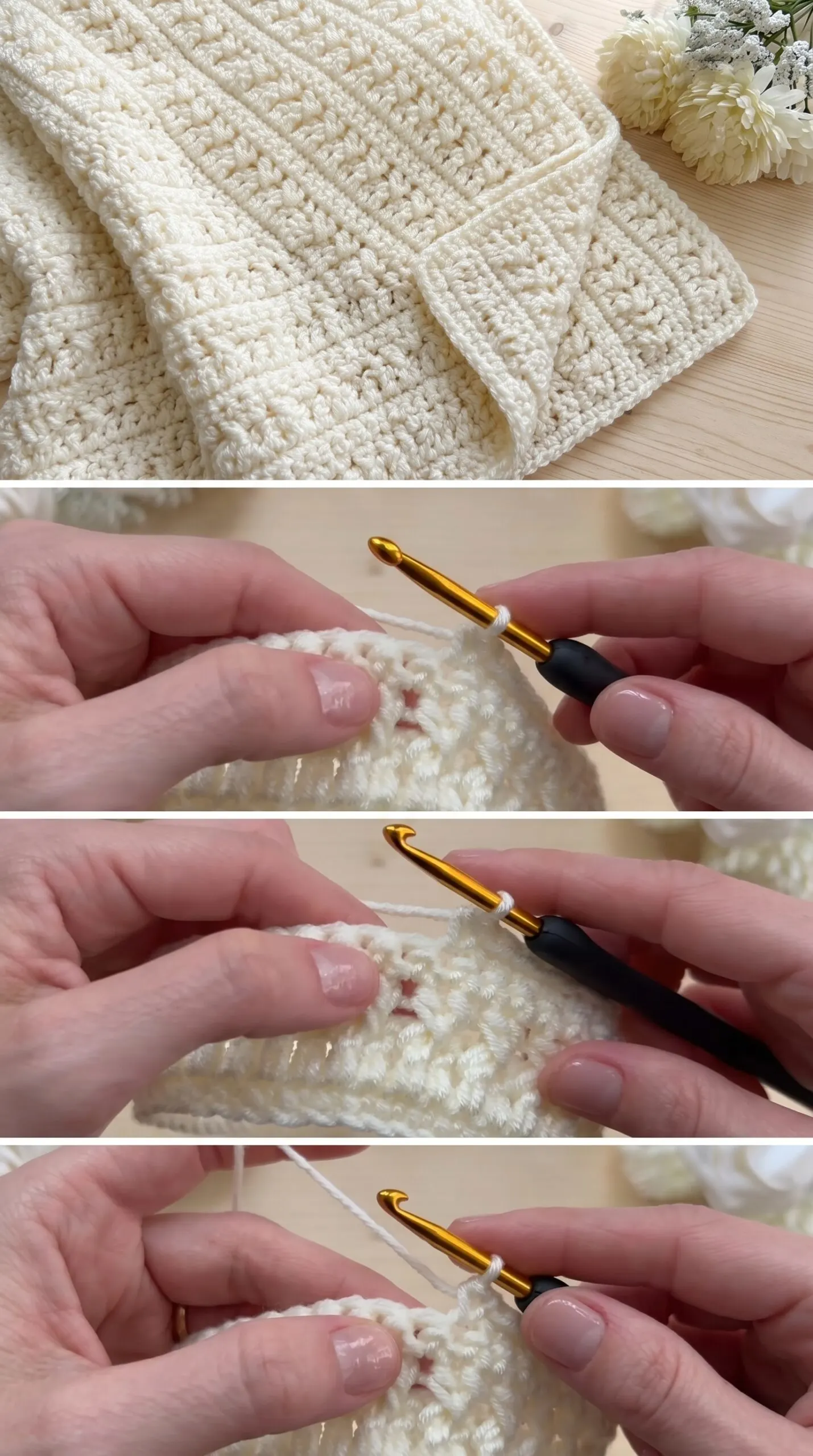 Crochet Textured Blanket: A Timeless Handmade Treasure pattern