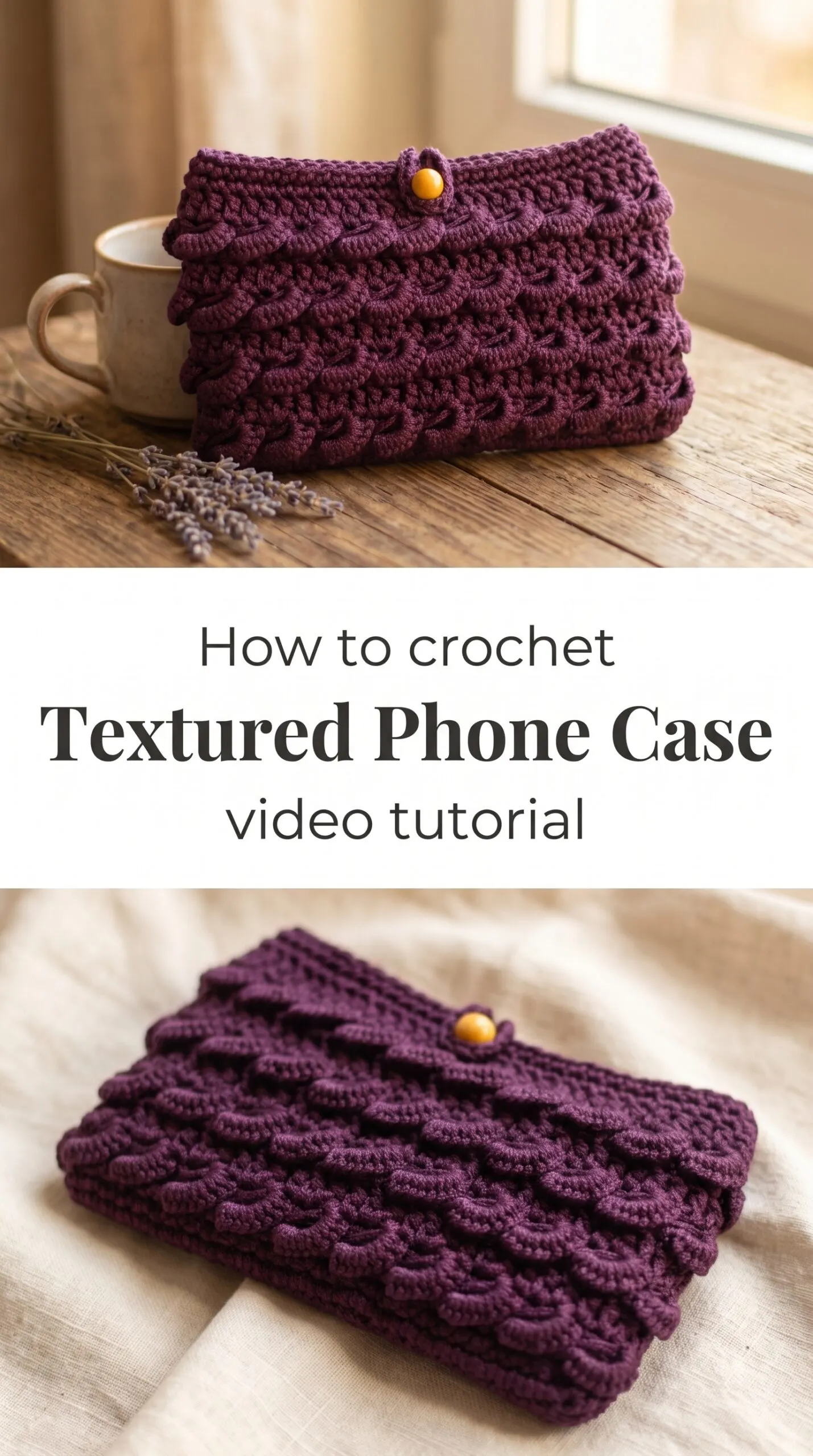 Crochet Textured Phone Case: A Chic Practical Accessory