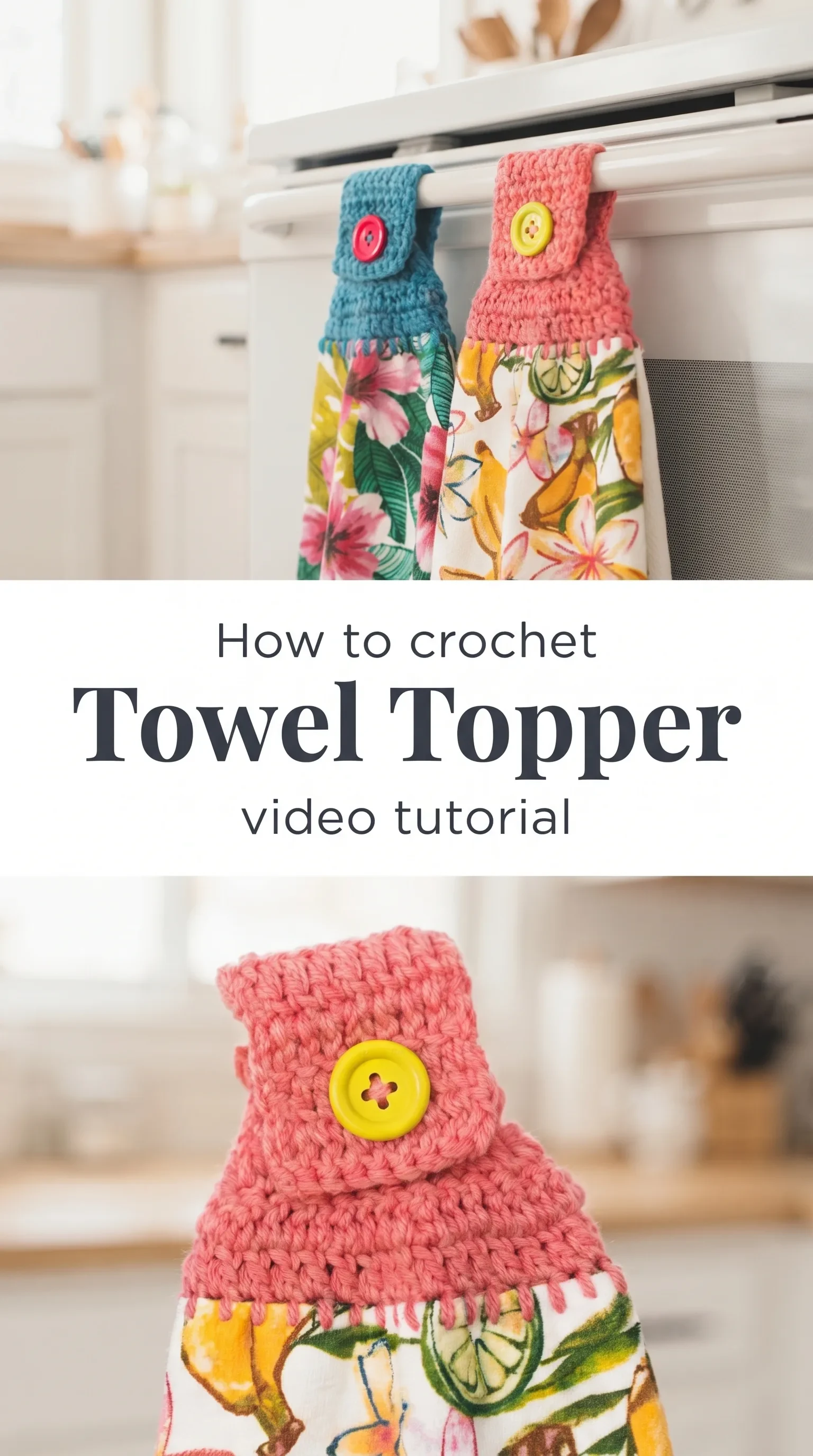 Crochet Towel Topper: A Charming Kitchen Essential