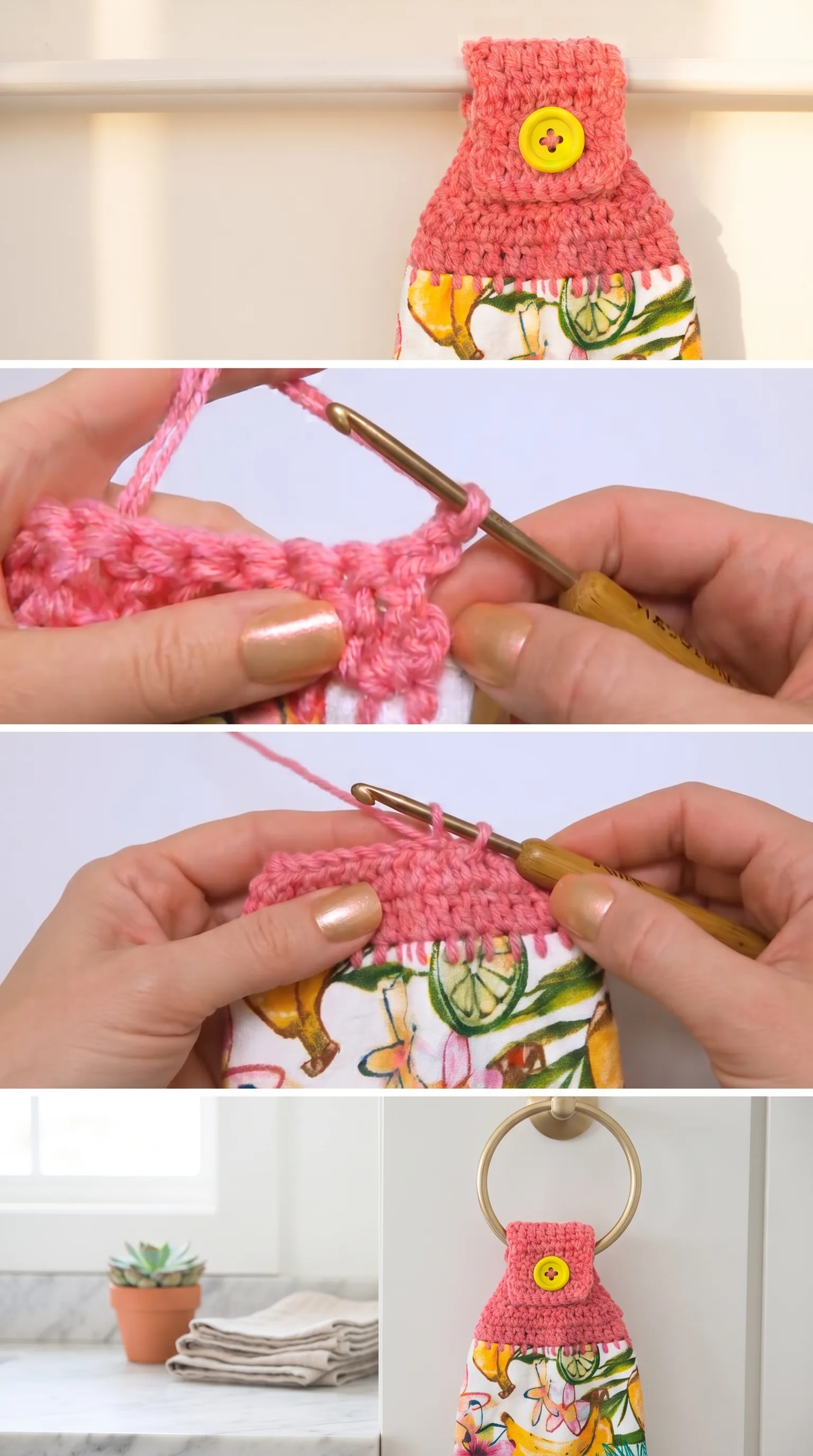Crochet Towel Topper: A Charming Kitchen Essential pattern