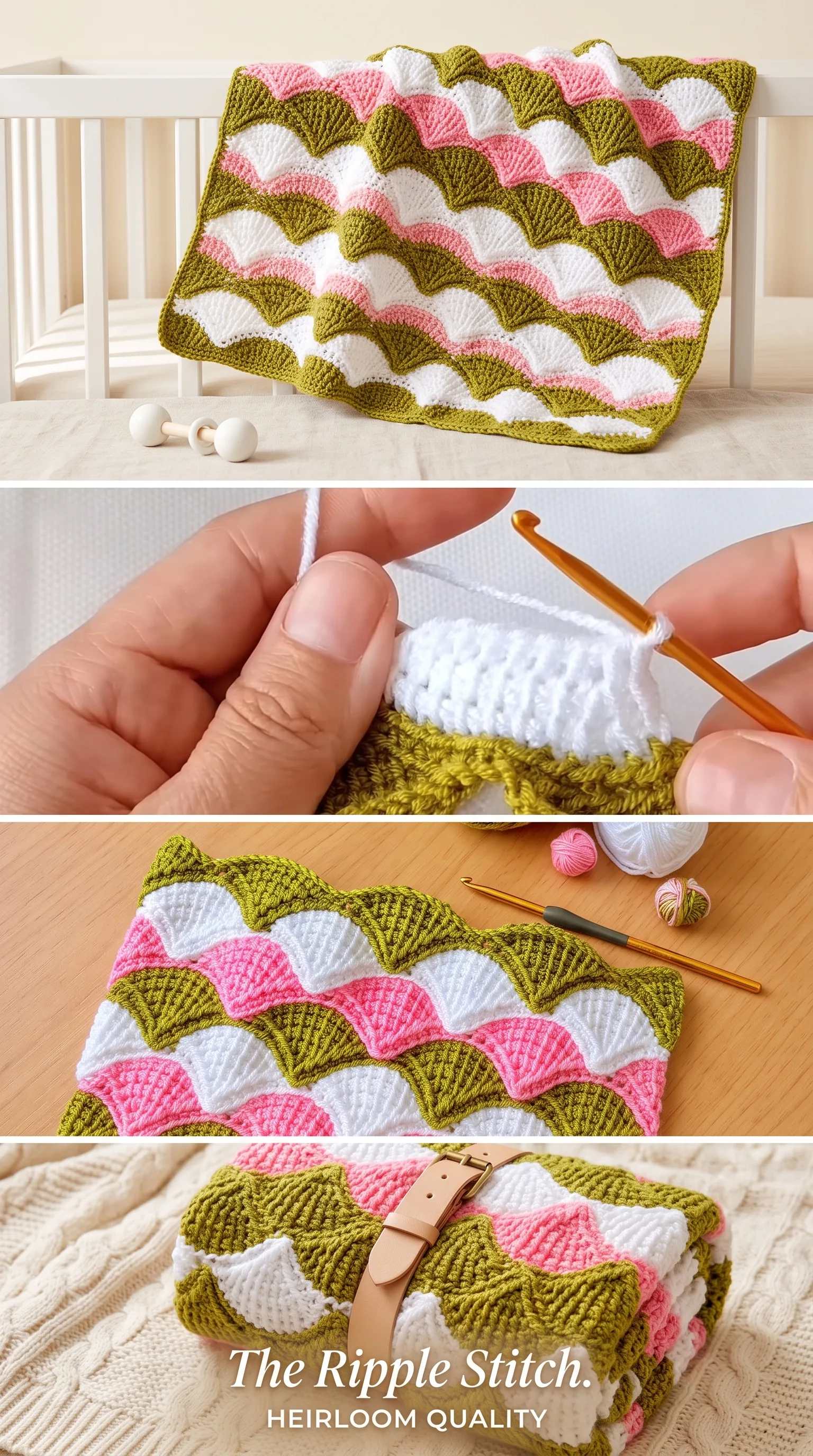 Crochet Tunisian Baby Blanket: A Soft and Cherished Heirloom pattern