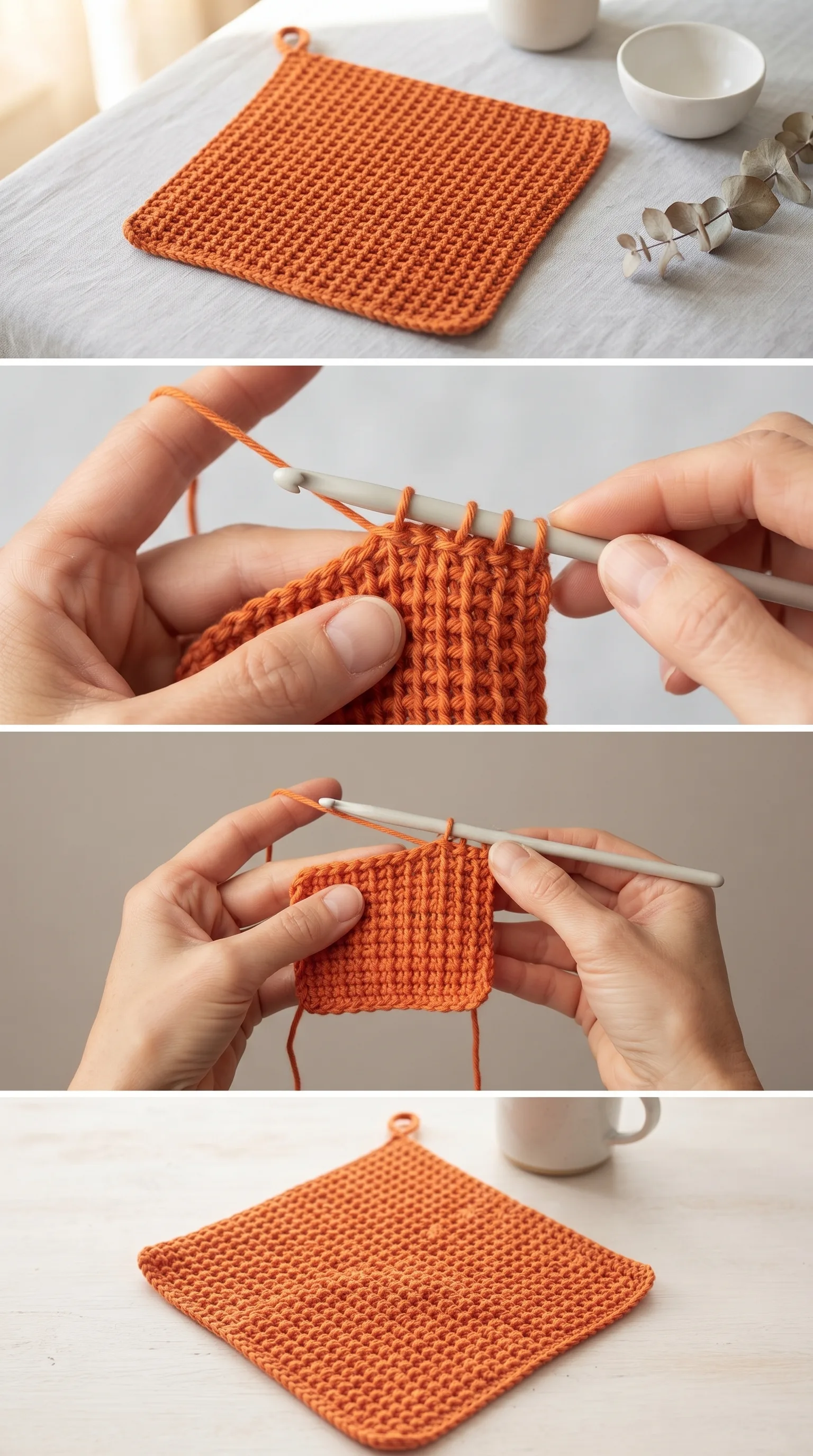 Crochet Tunisian Dishcloth: A Charming Kitchen Essential pattern